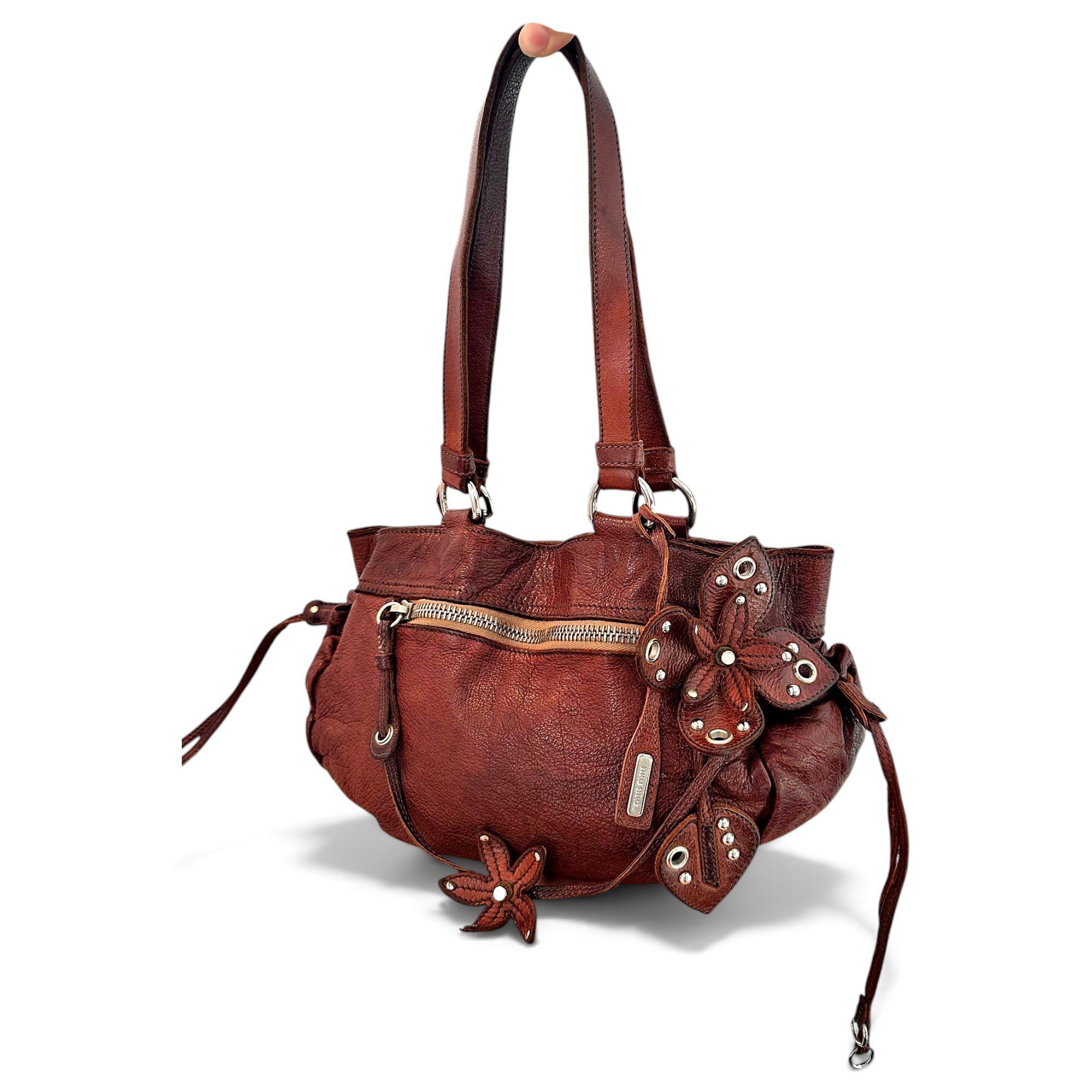 Leather handbag