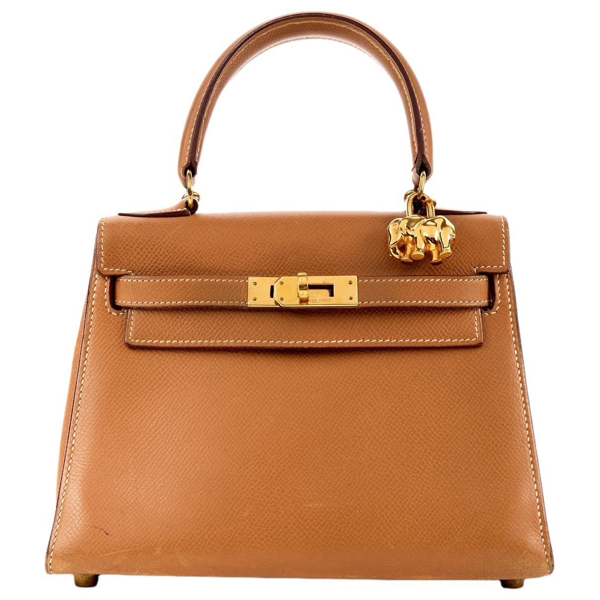 Hermes Kelly Handbag Gold 1988