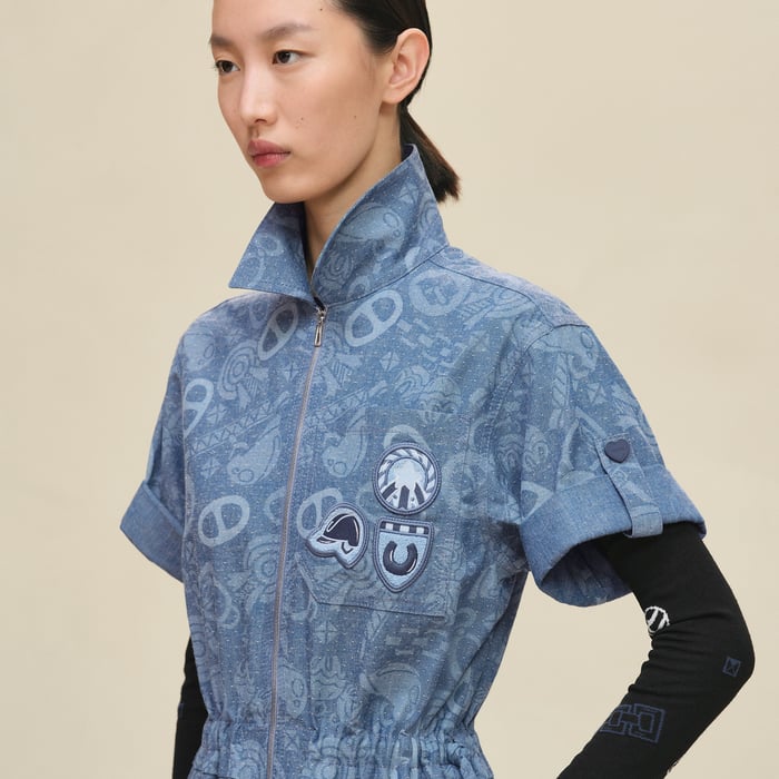 Bleu Denim "Candy Libris" Mini Dress