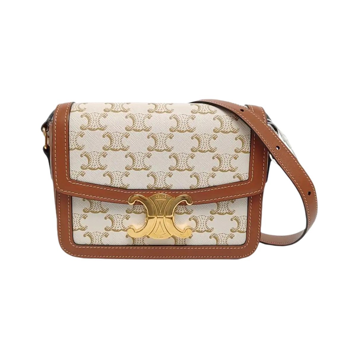 Triomphe leather handbag