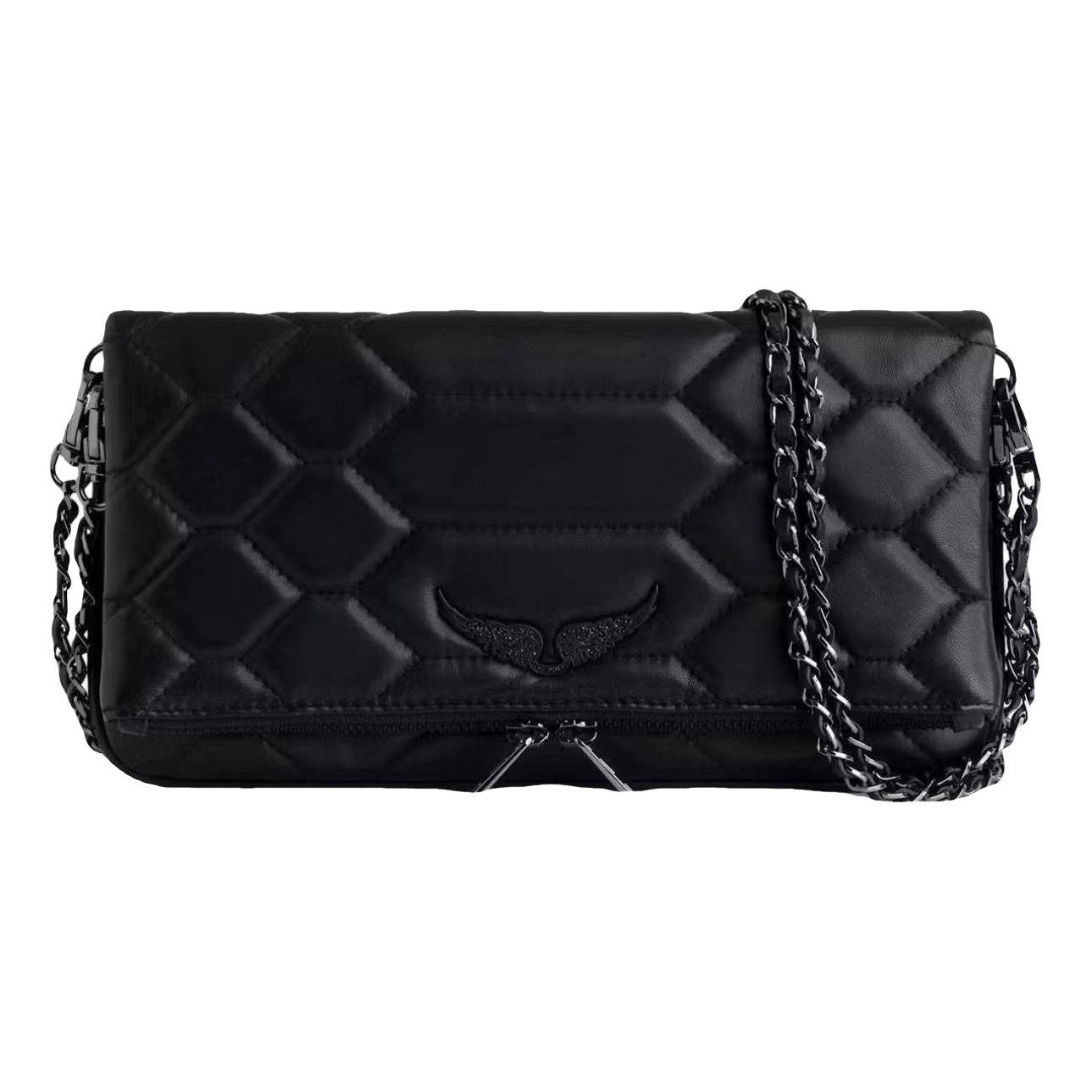 Rock leather crossbody bag