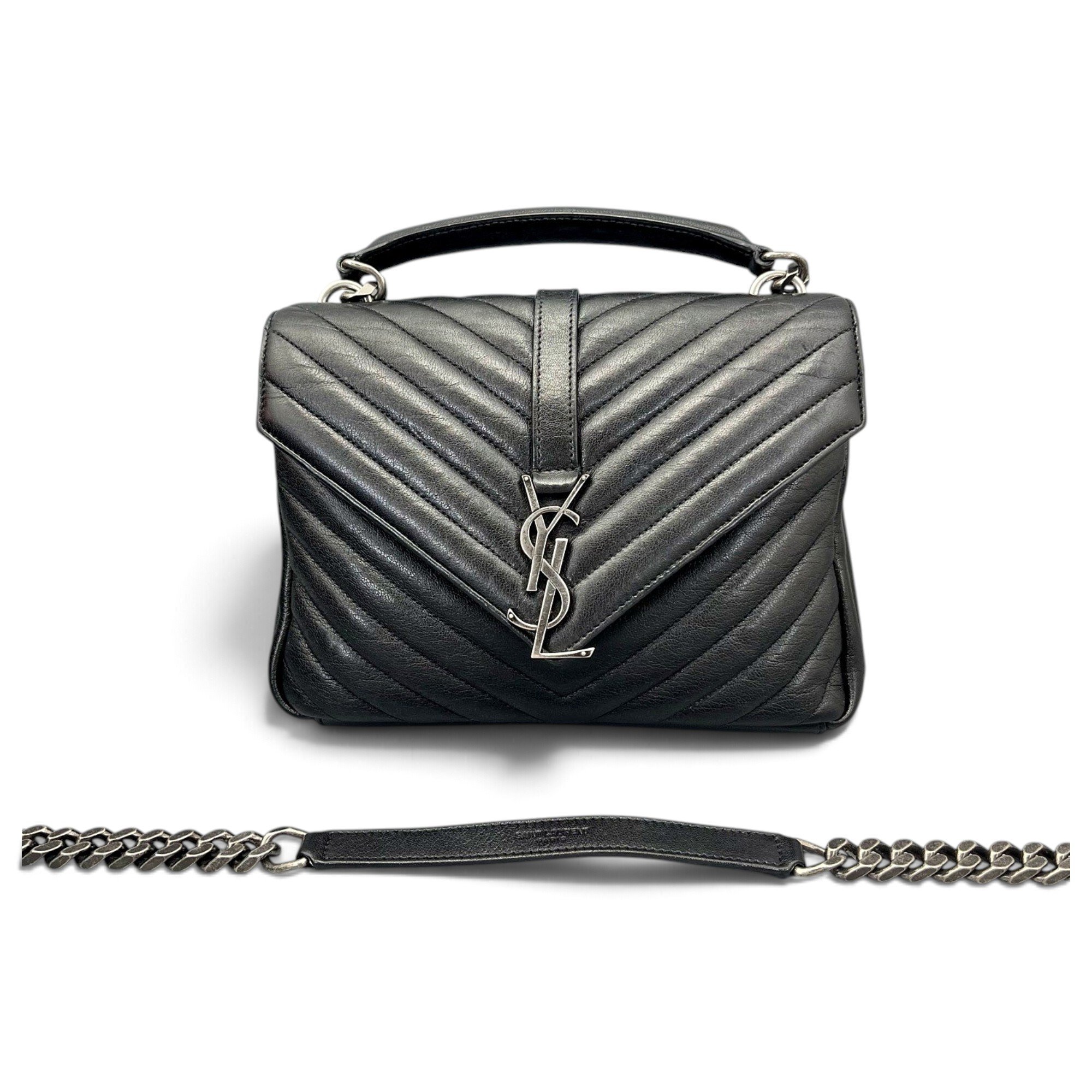 Collége monogramme leather handbag