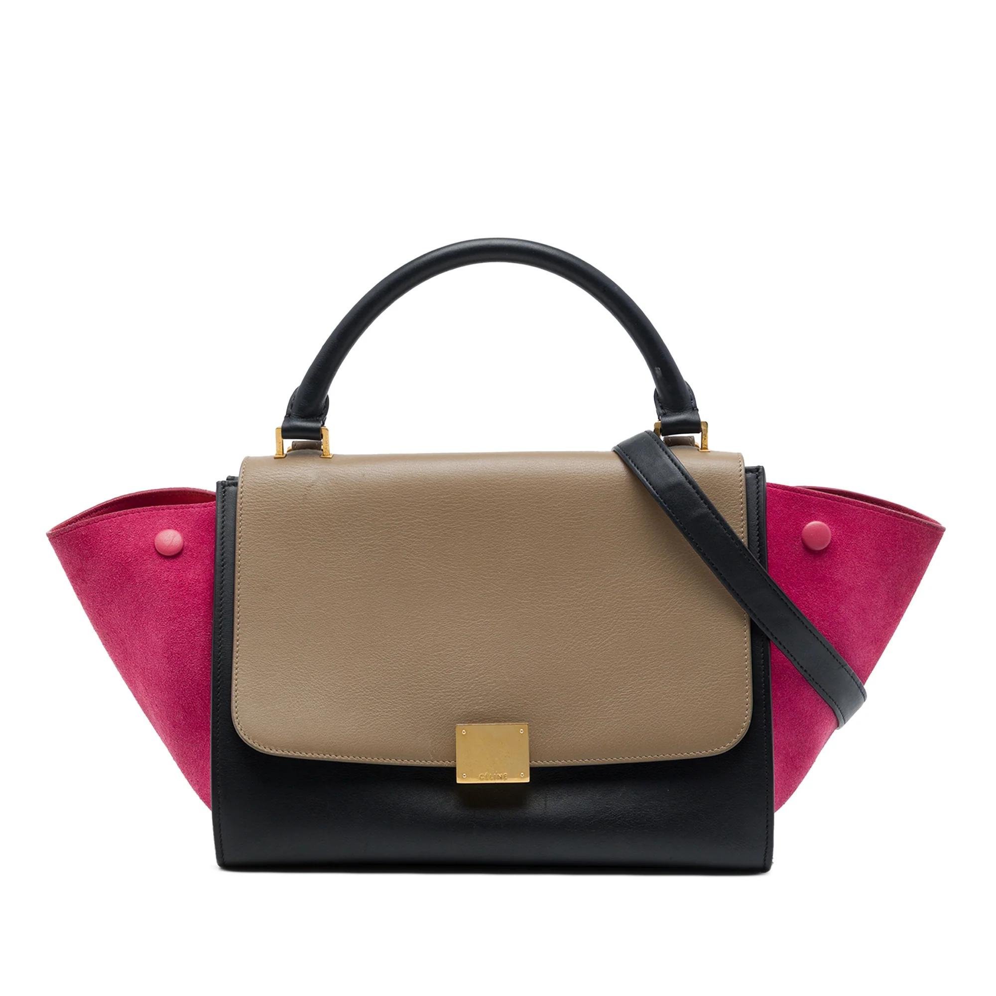 Trapèze pony-style calfskin handbag