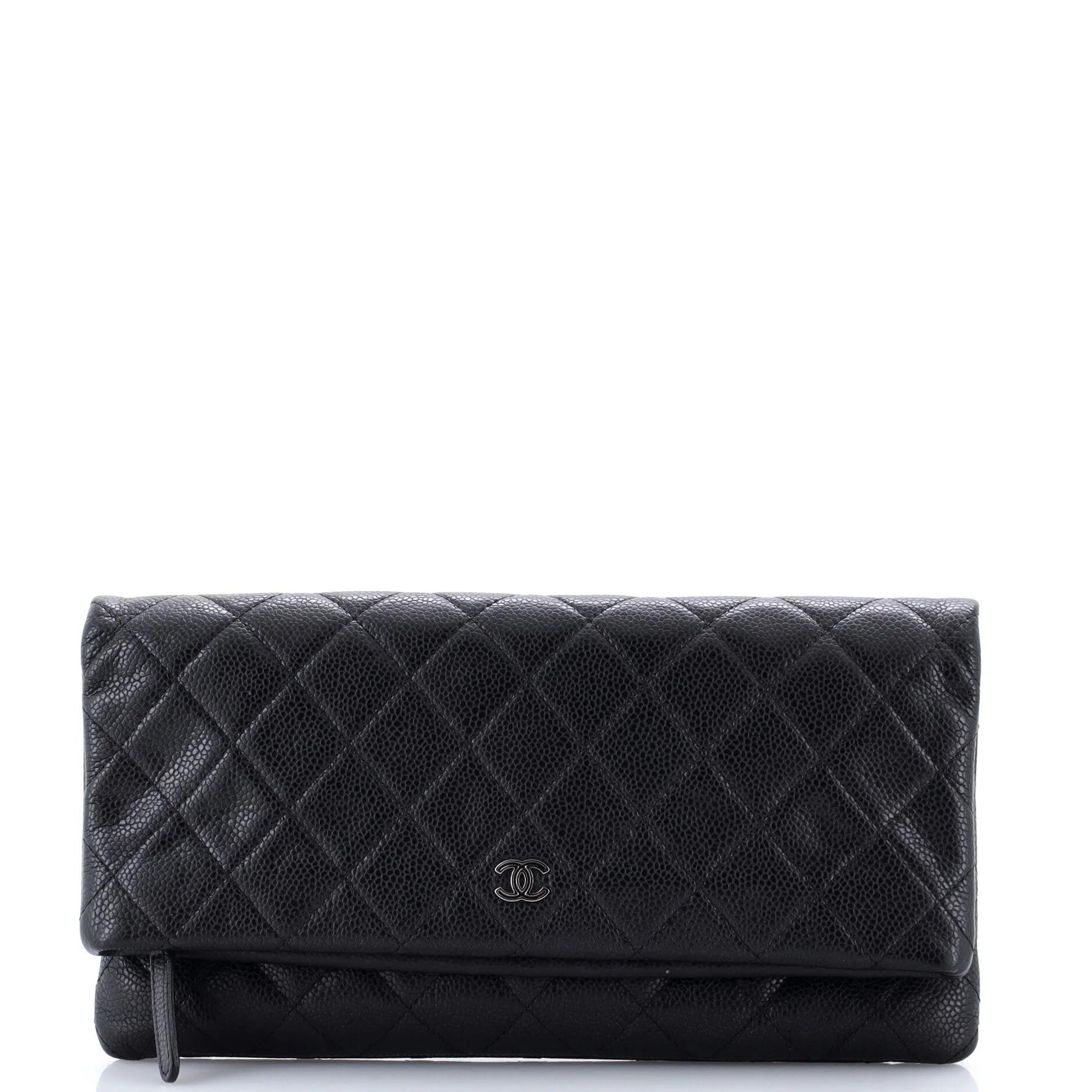 Leather clutch bag