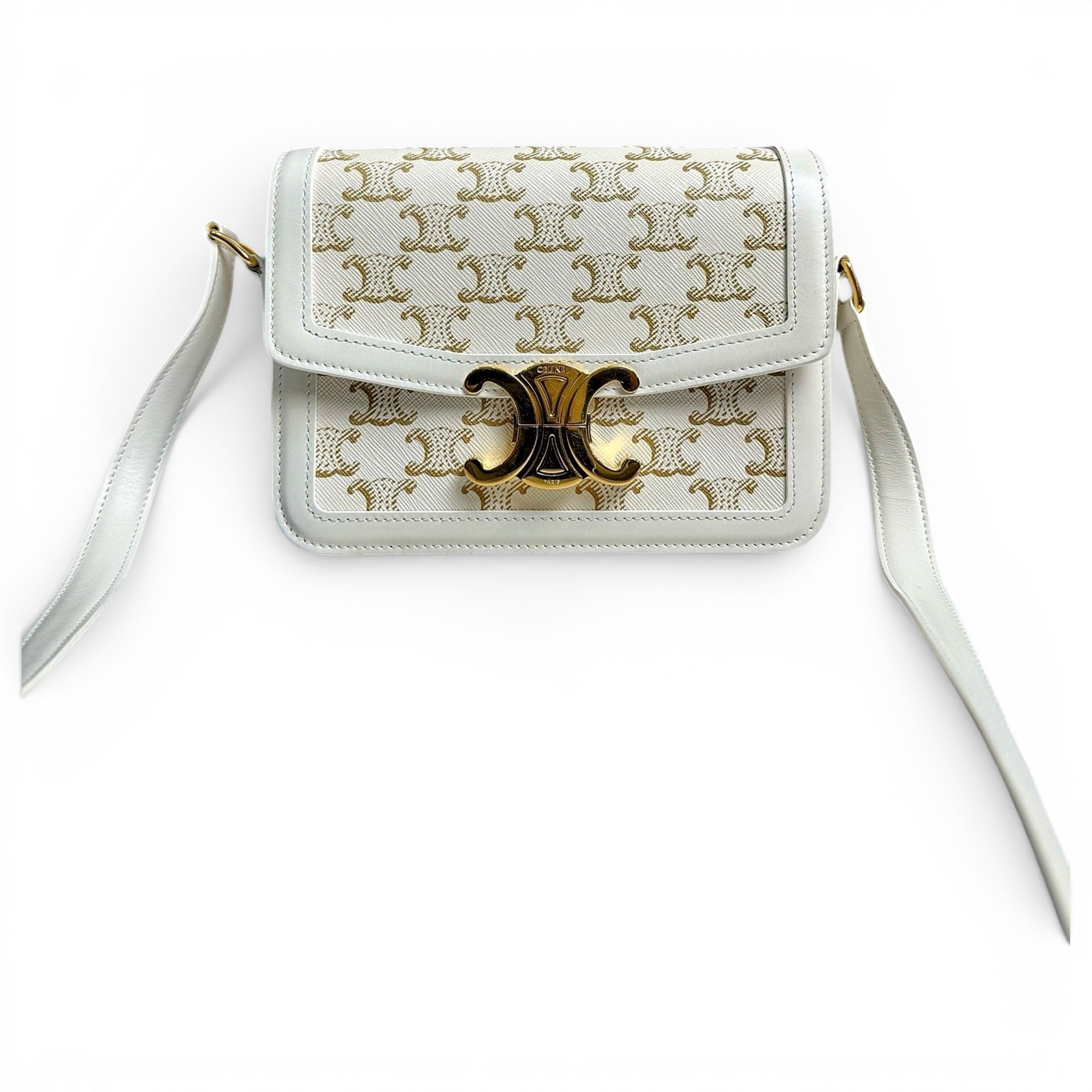 Triomphe leather handbag