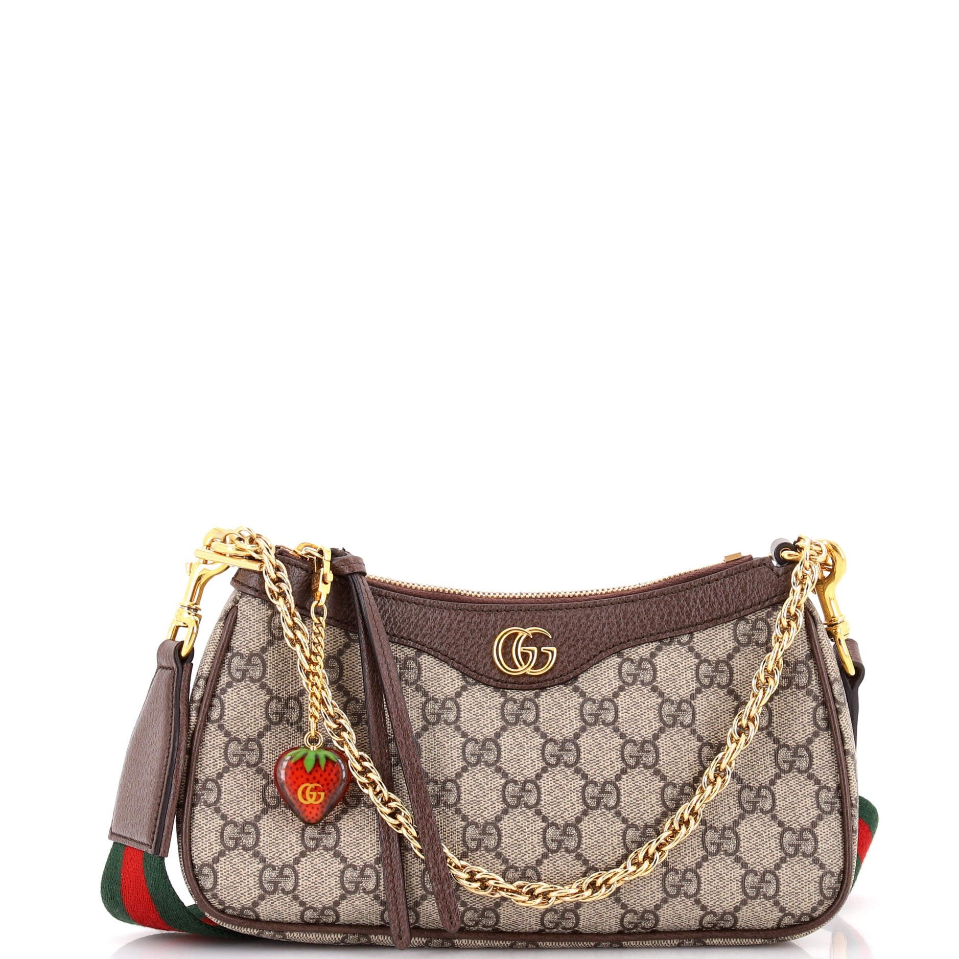 Ophidia Charm Shoulder Bag GG Coated Canvas Small