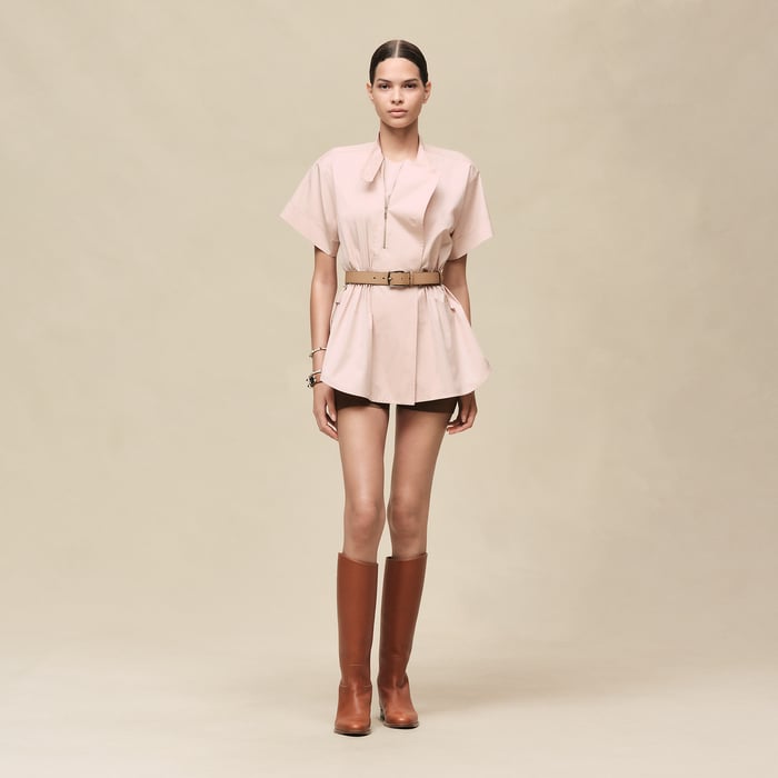 Rose Palomino Drawstring Shirt