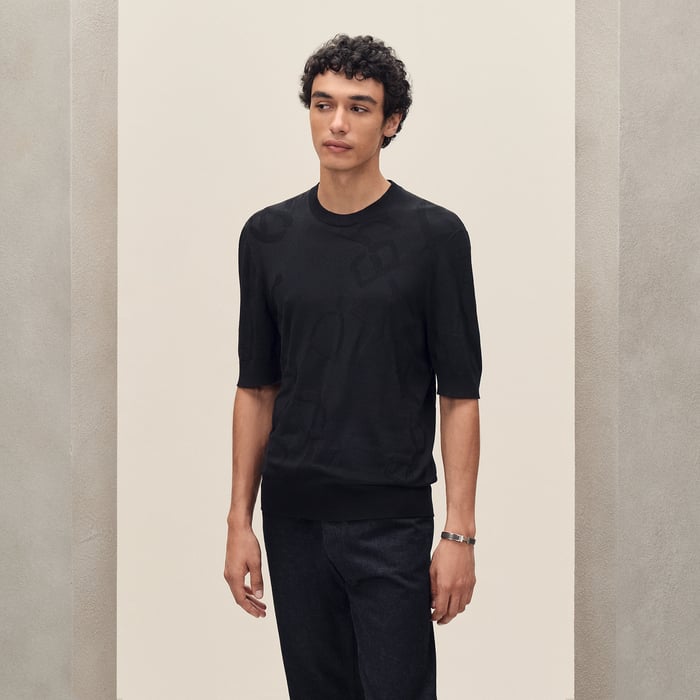 Noir "Calligraphie Equestre" Crewneck Sweater