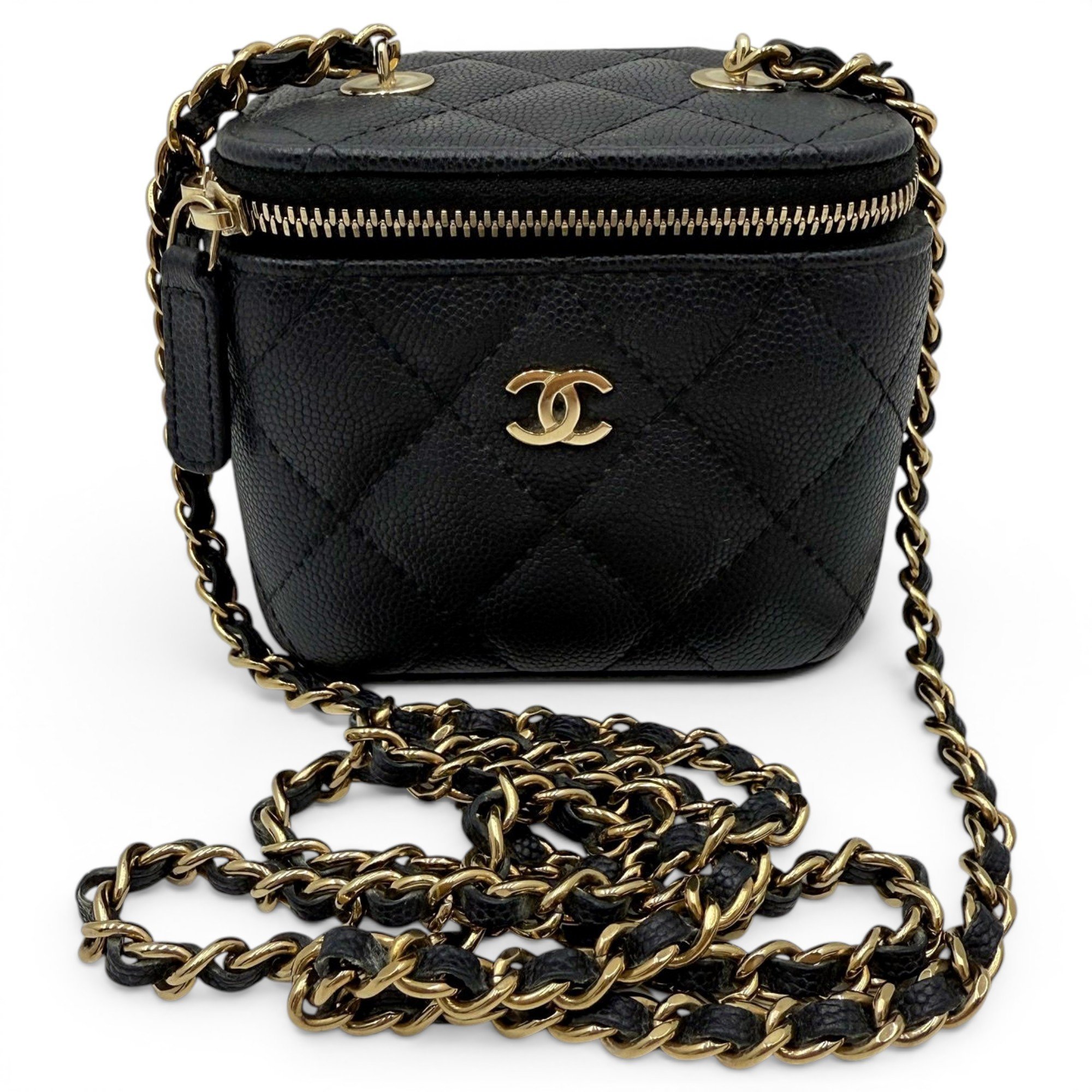 Trendy CC Vanity leather handbag