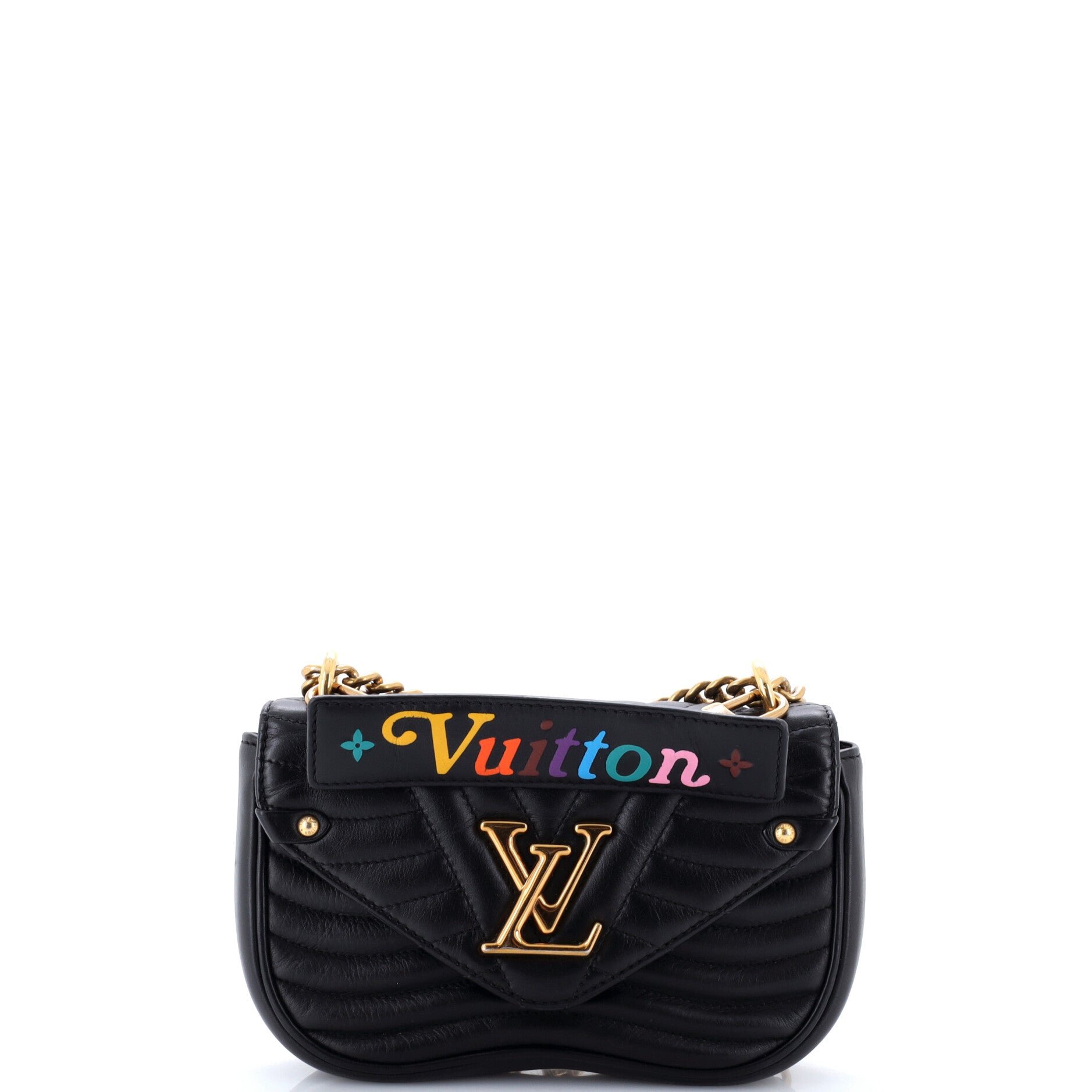 New Wave Chain Bag Quilted Leather PM