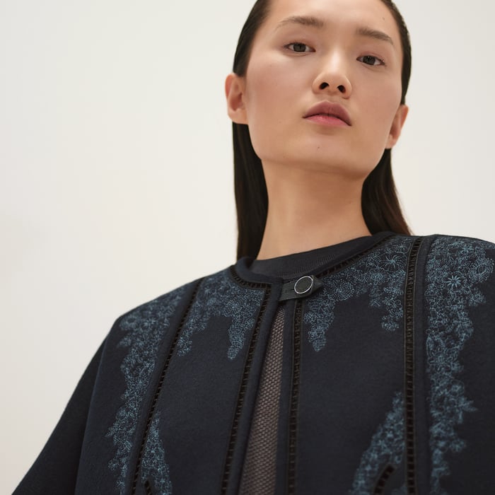 Bleu Noir Cashmere Jacket