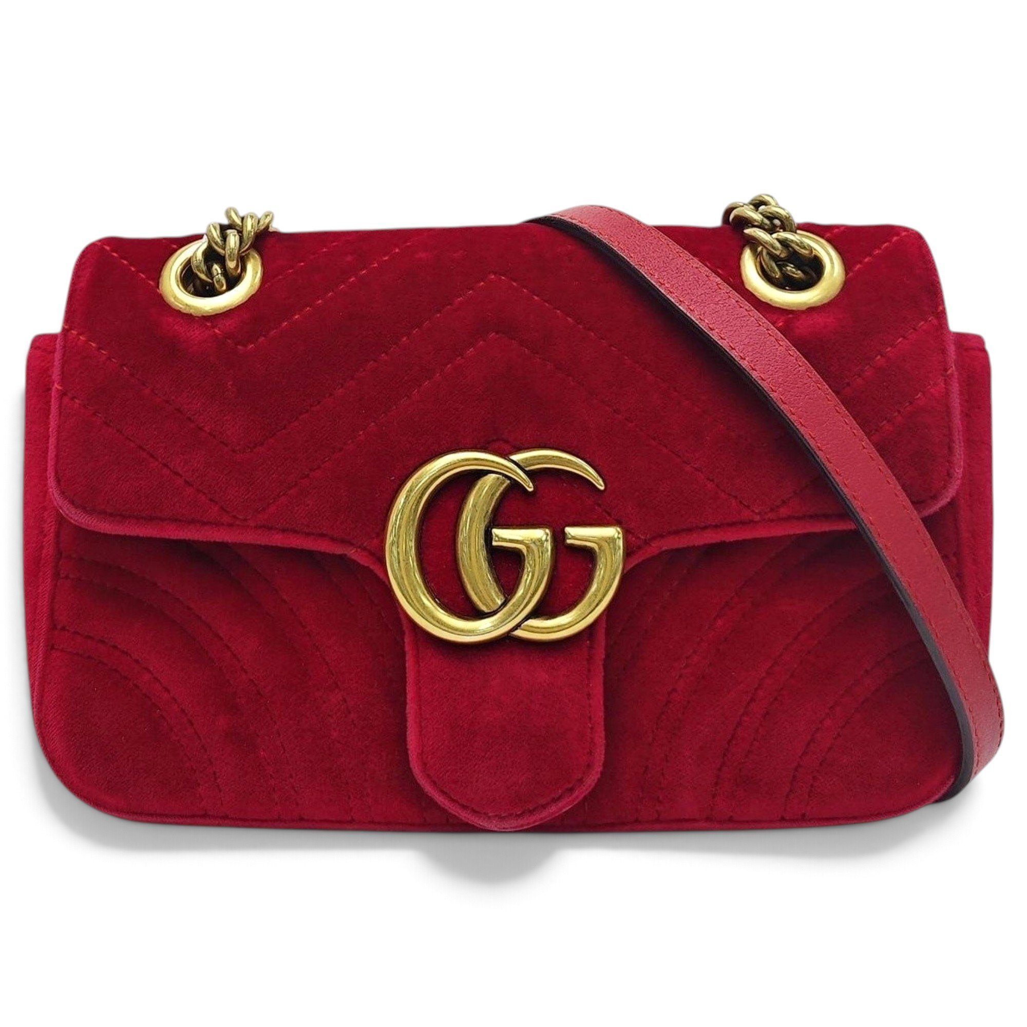 GG Marmont velvet handbag