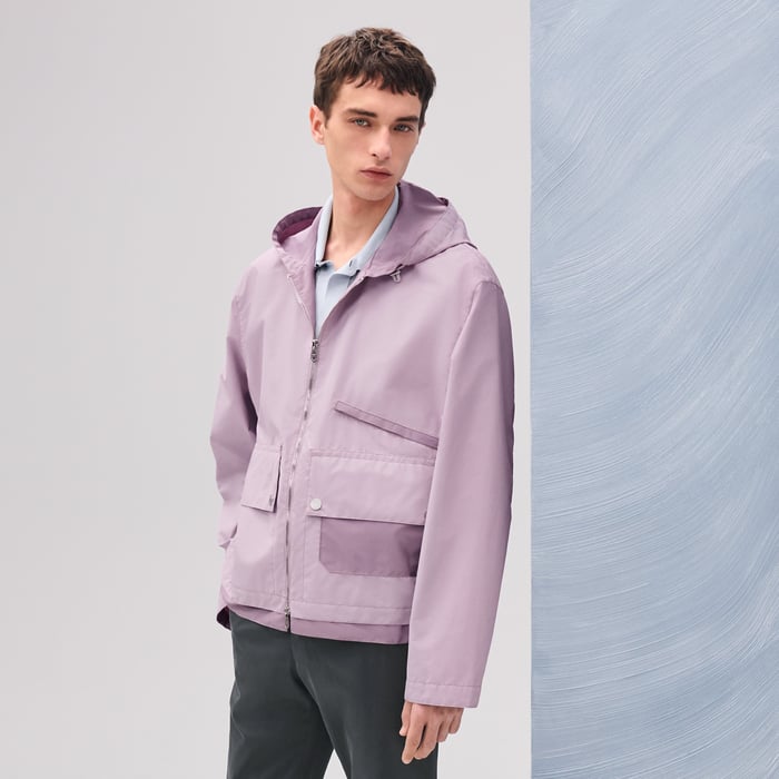 Rose Cendré Hooded Jacket