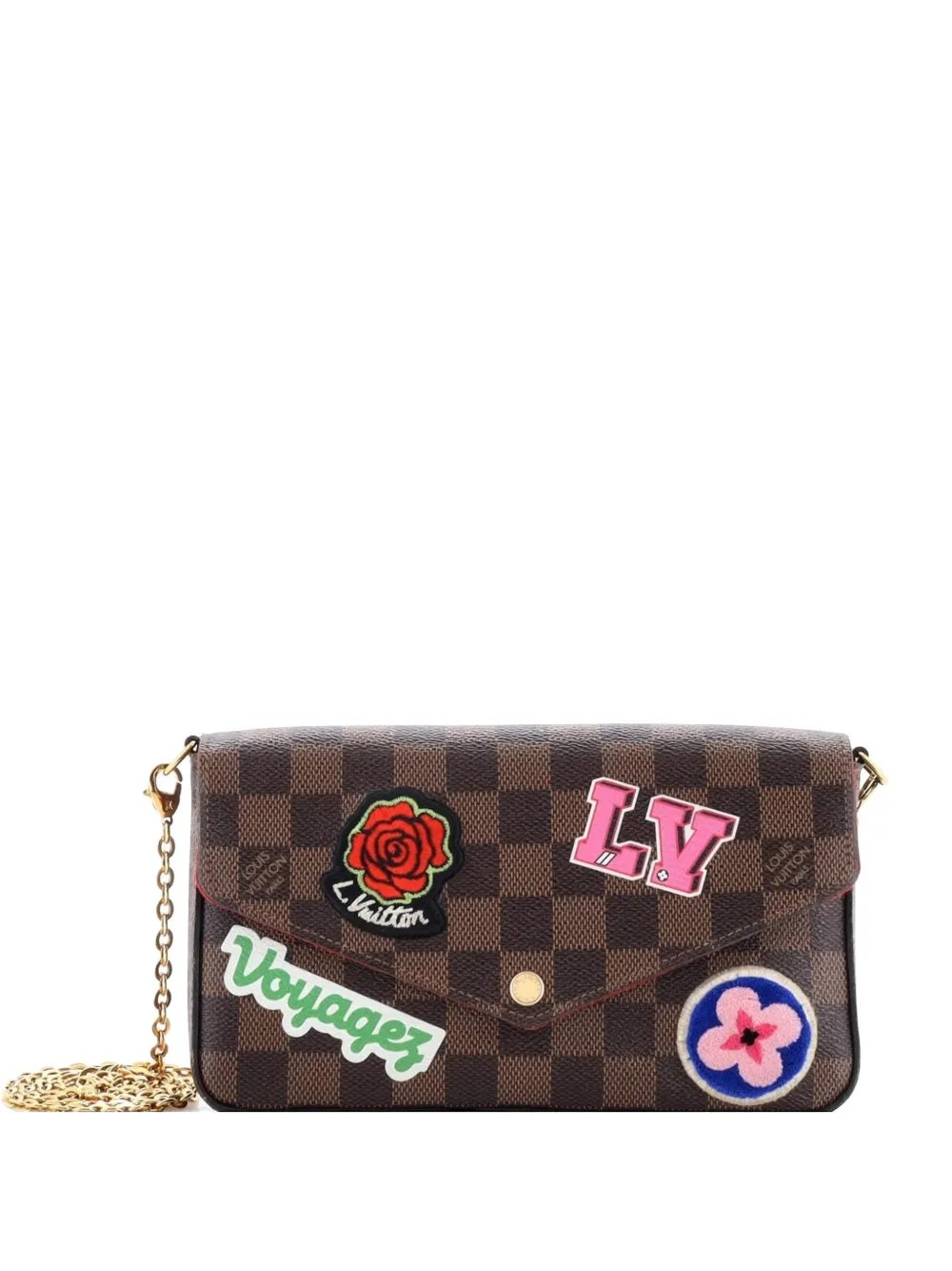 Felicie Pochette Limited Edition Patches Damier crossbody bag