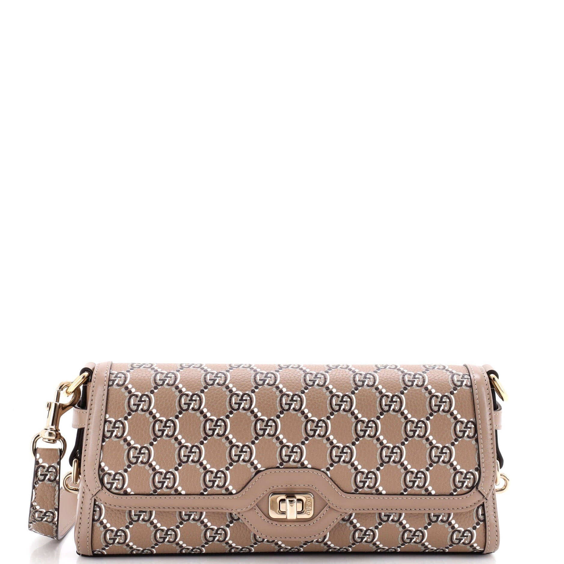 Luce Shoulder Bag Optical GG Printed Leather Small