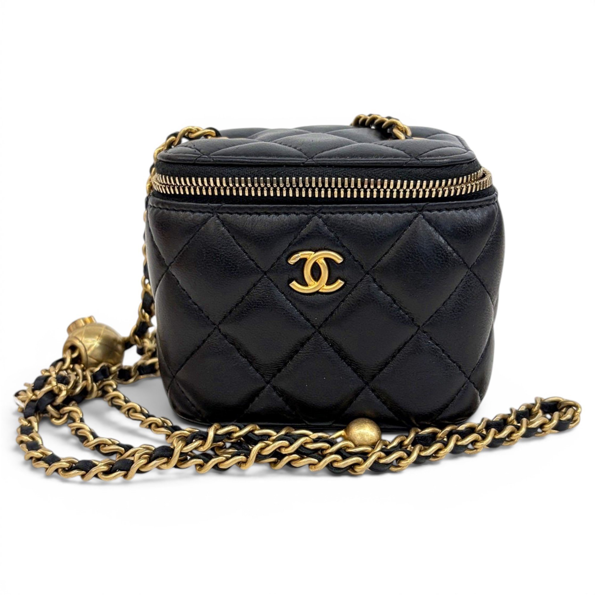 Trendy CC Vanity leather handbag