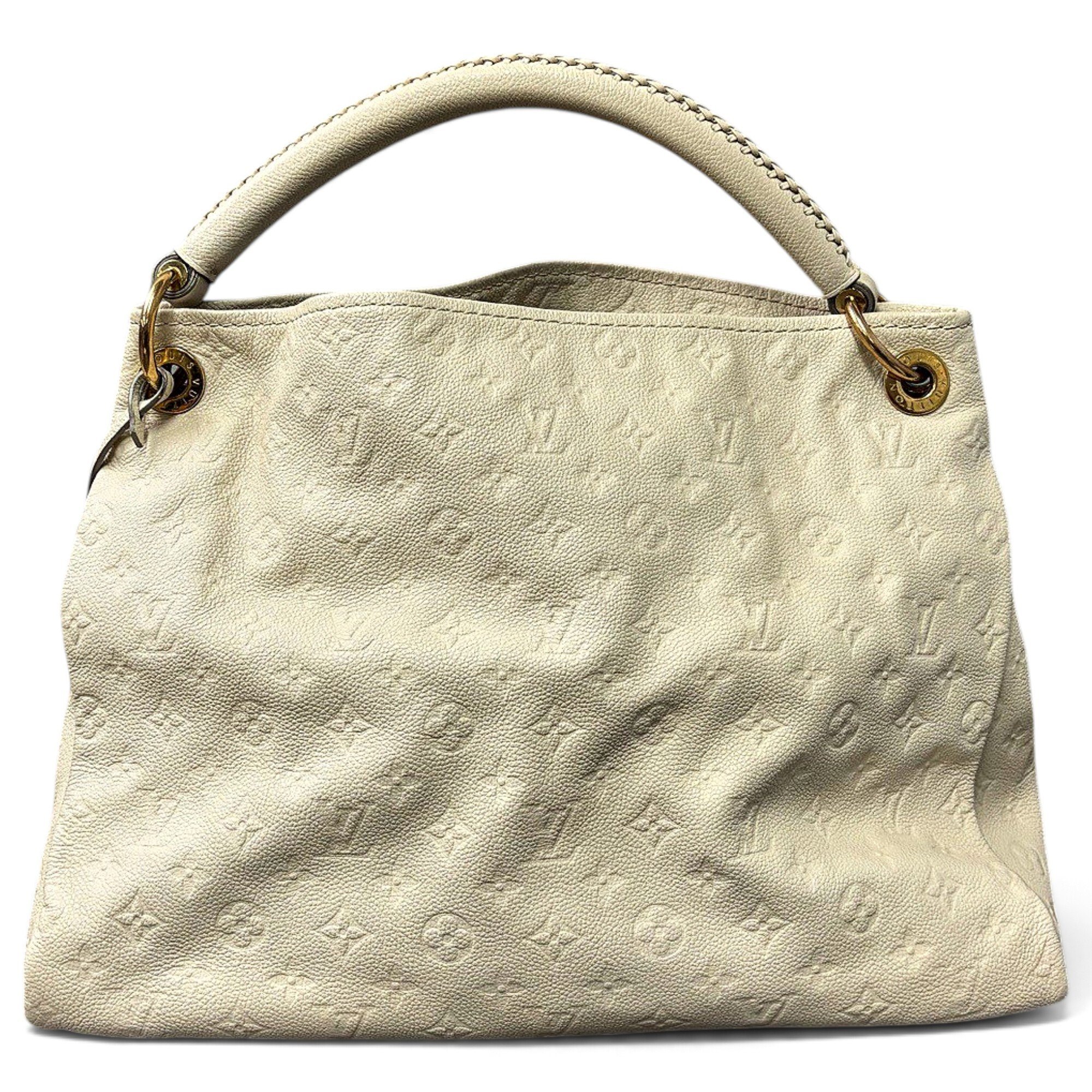 Artsy leather handbag