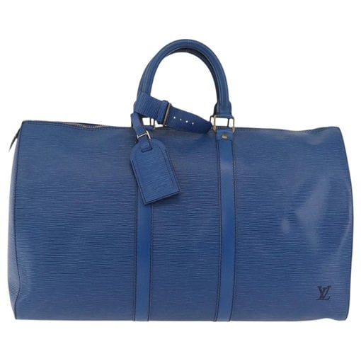 Keepall leather travel bag