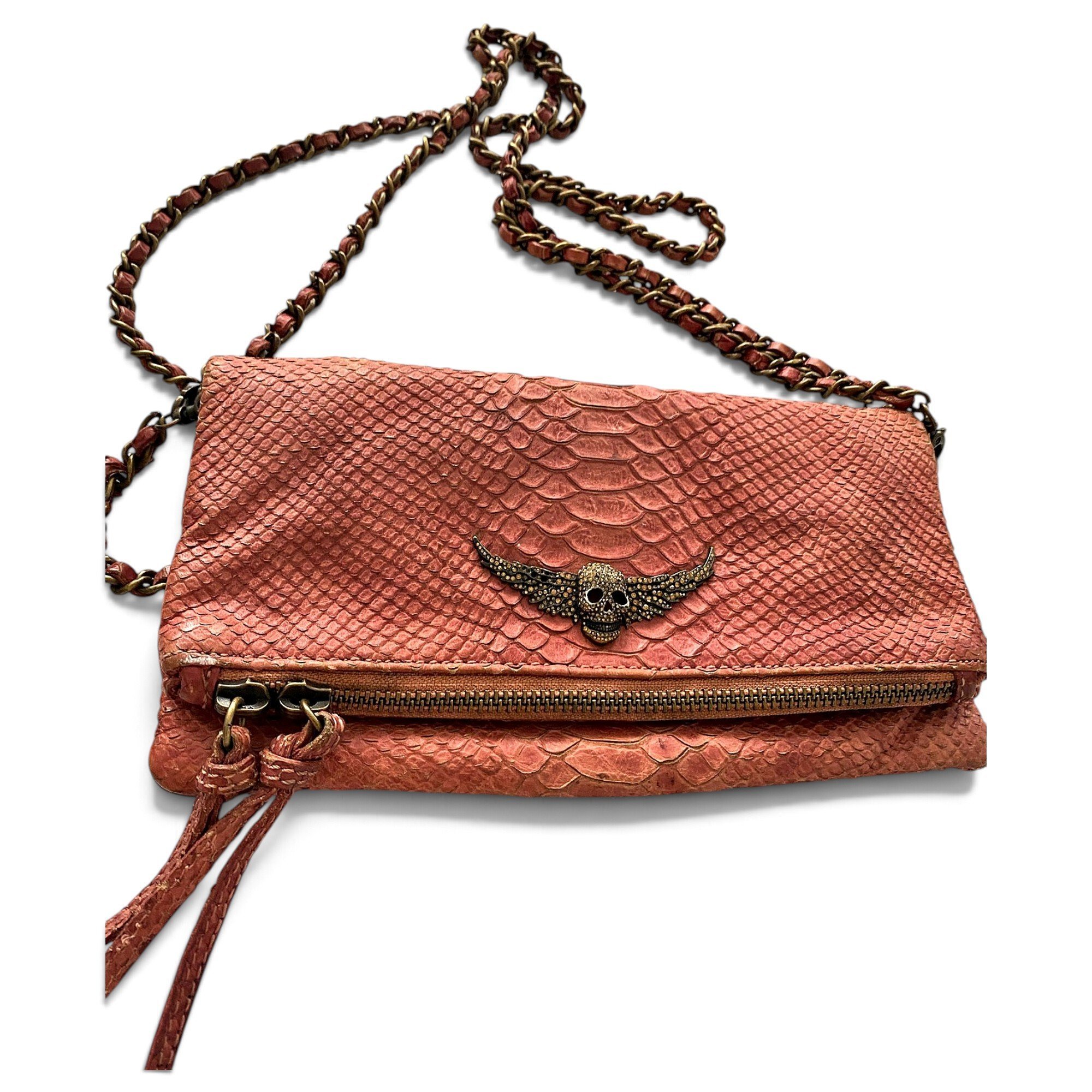 Rock leather crossbody bag