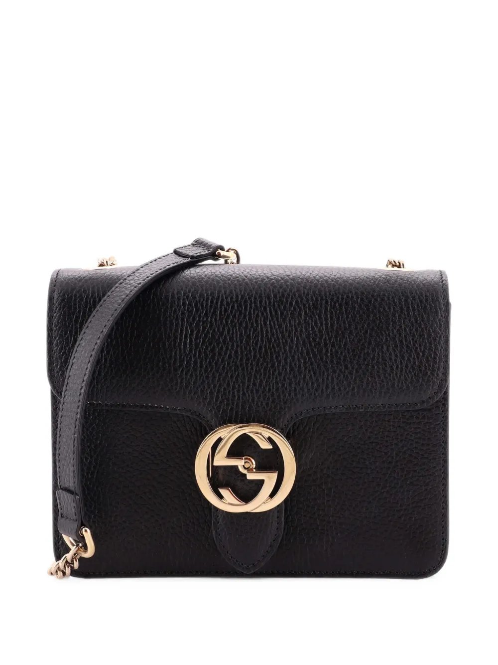 Interlocking Leather Small shoulder bag