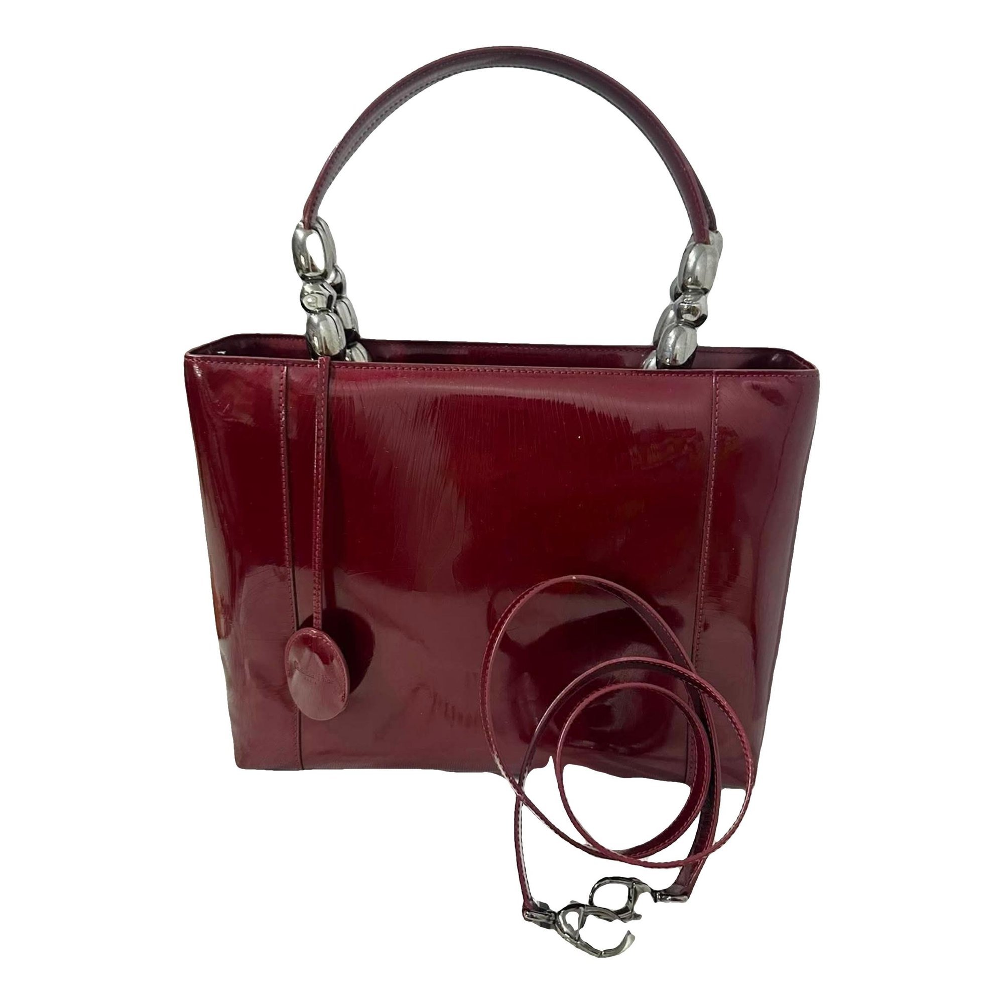 Patent leather handbag