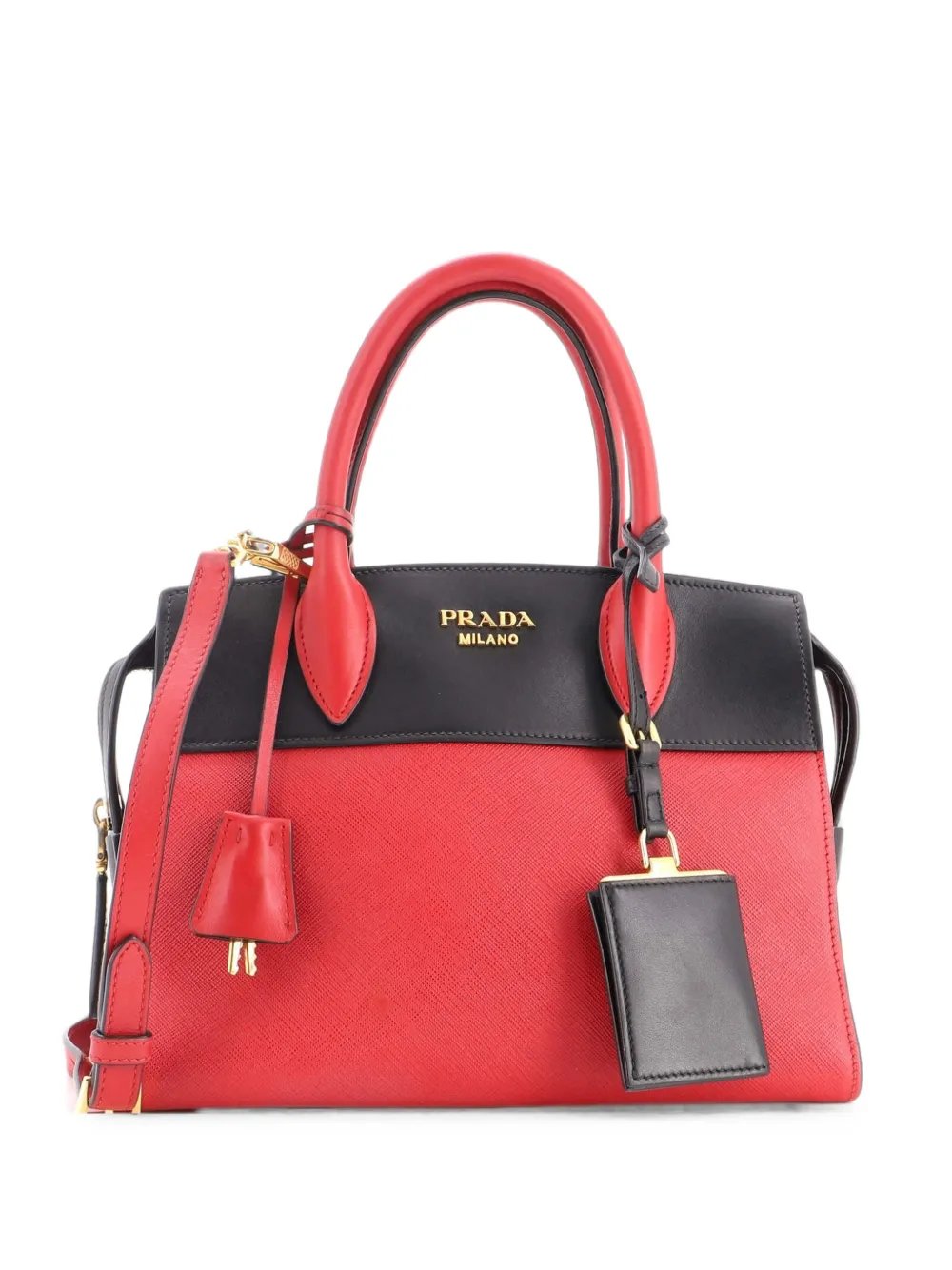 Esplanade Tote Saffiano with City Calf Small satchel