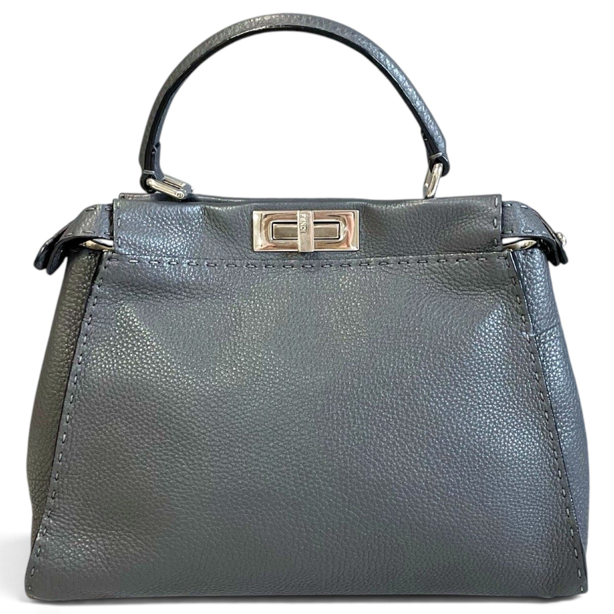 Peekaboo leather handbag
