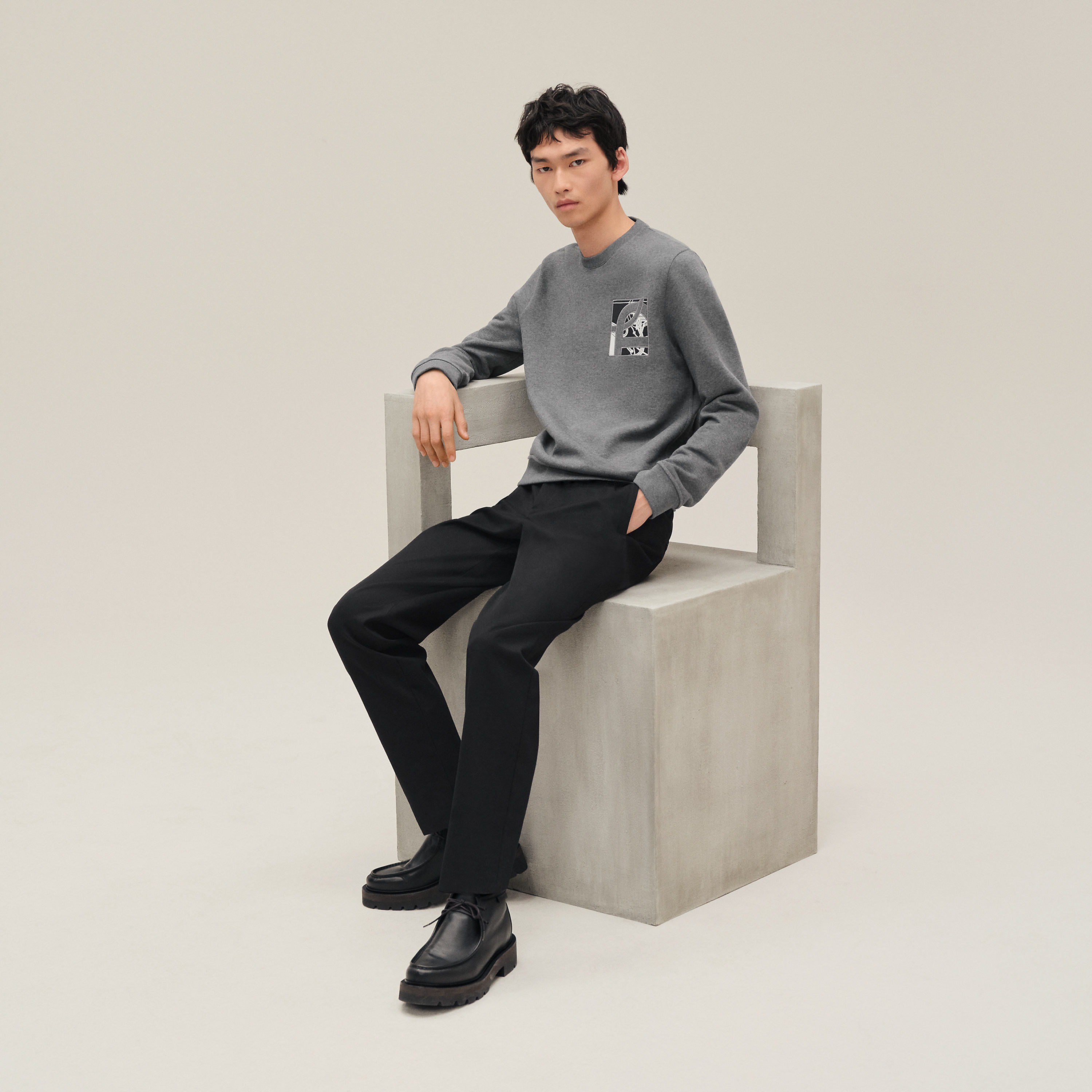 "Ex-Libris" crewneck sweater