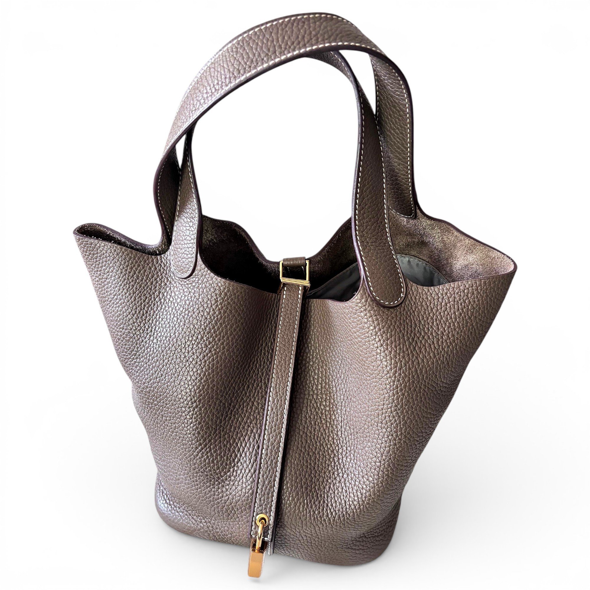 Picotin leather handbag