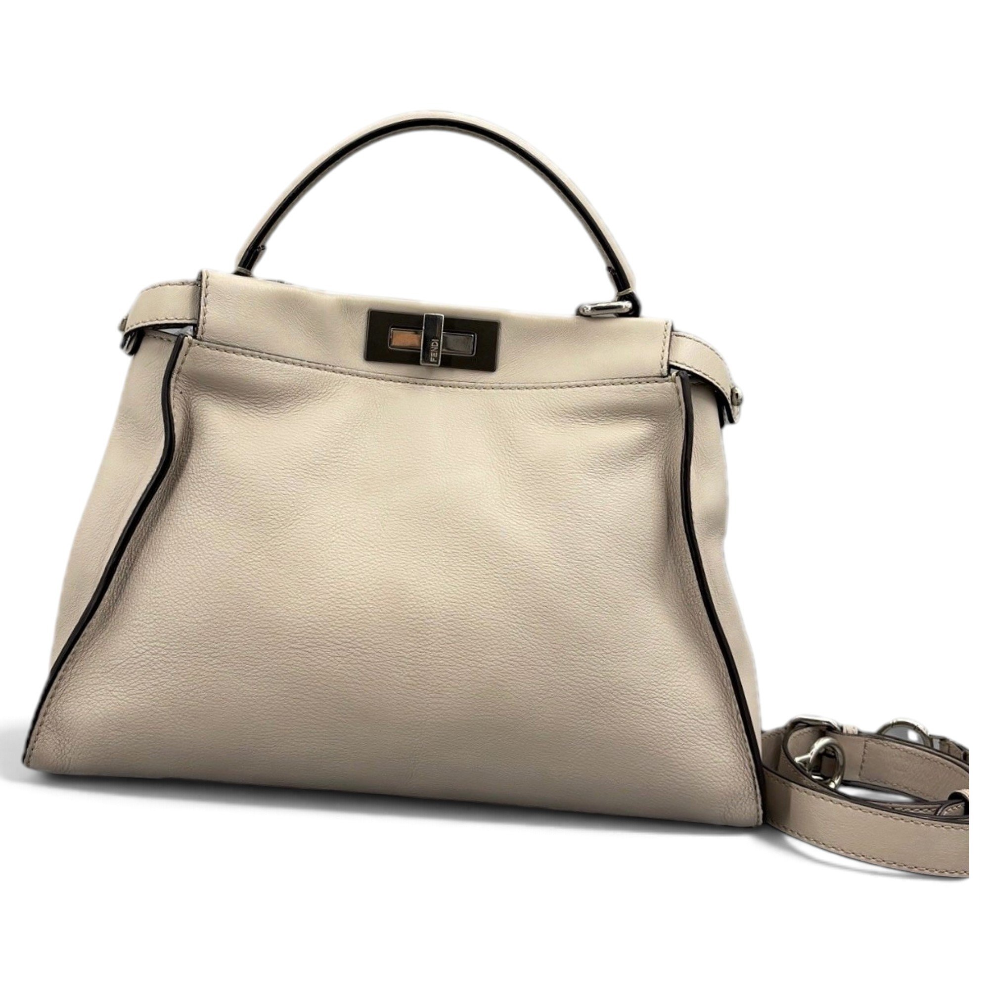 Peekaboo leather handbag