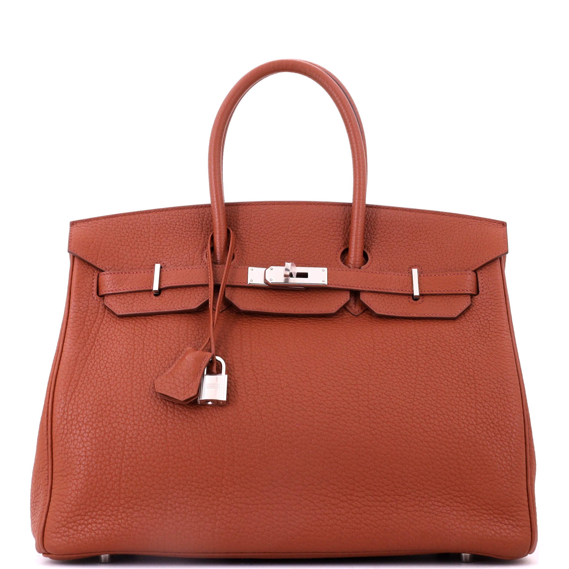 Birkin Handbag Sienne Fjord with Palladium Hardware 35
