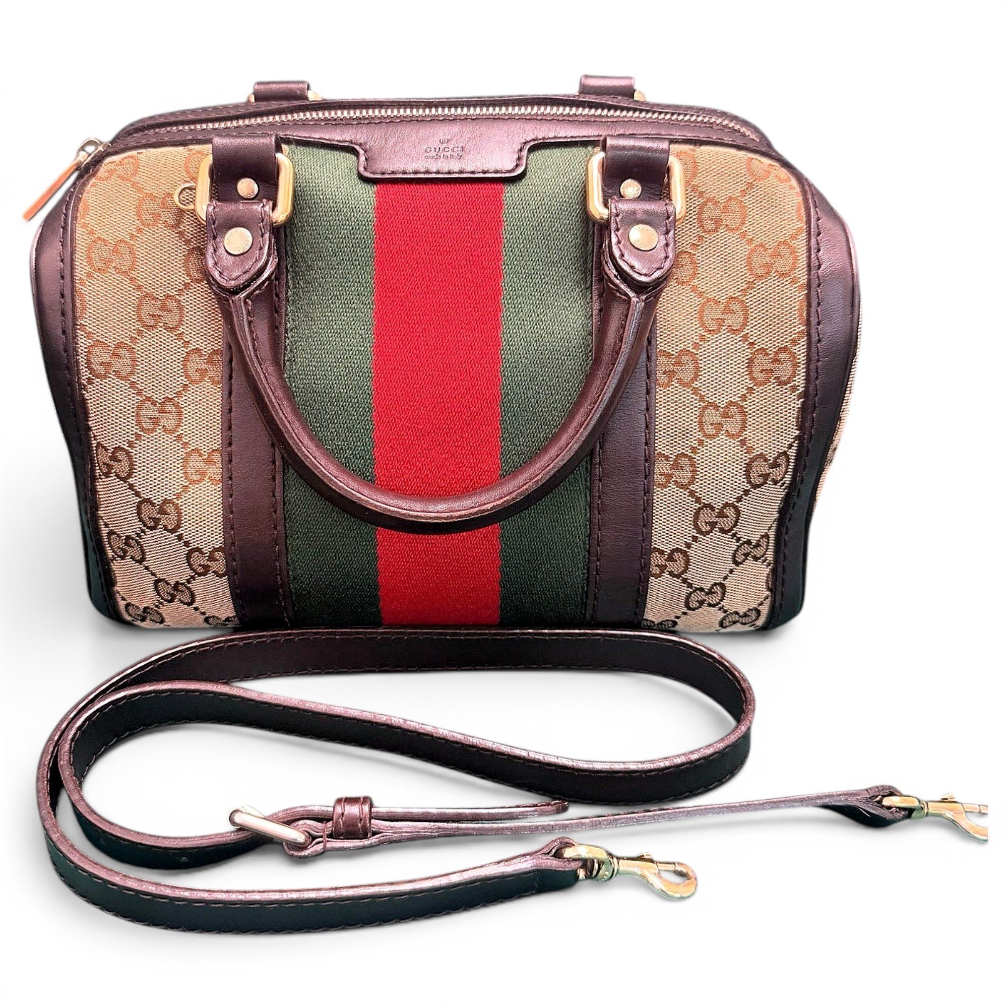 Ophidia leather handbag
