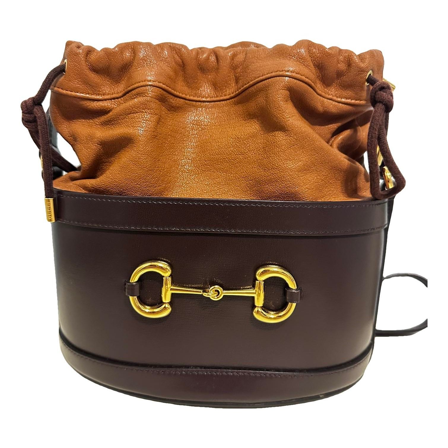 Horsebit 1955 Bucket leather crossbody bag