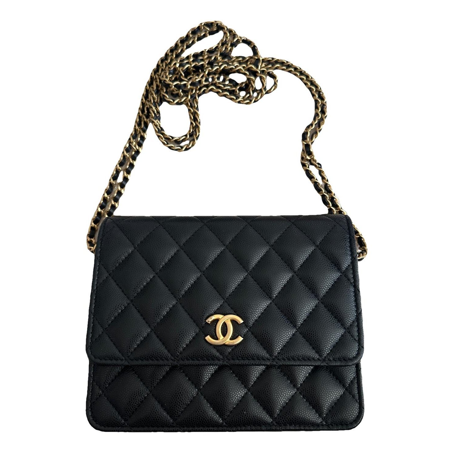 Wallet On Chain Timeless/Classique leather crossbody bag