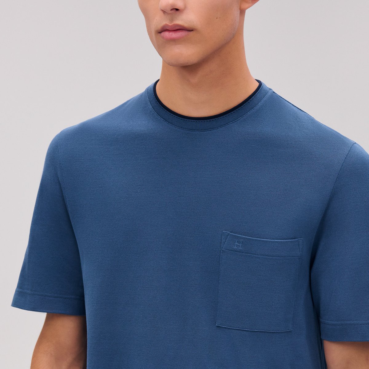 Hermès Tシャツ サドルステッチ ブルー・テュルカン | BagUSeek