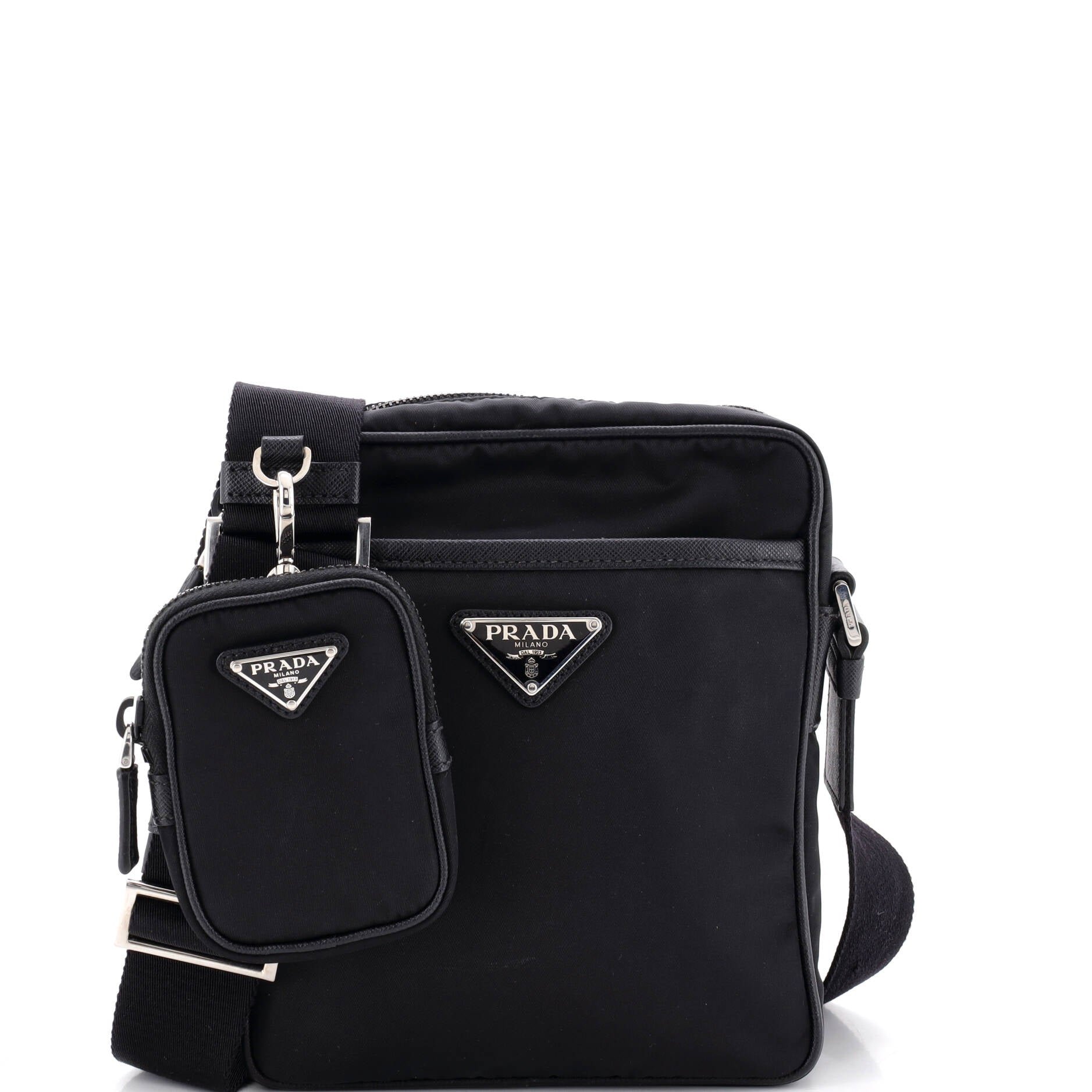 Re-Edition Front Pocket Messenger Bag Tessuto Small