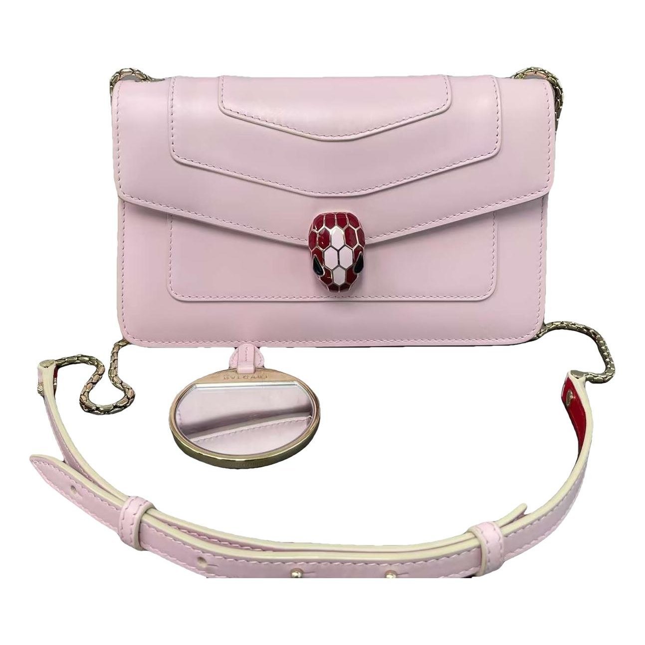 Serpenti leather handbag