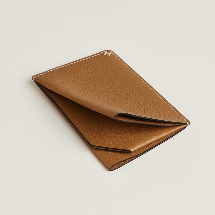 Gold H Sellier Card Holder
