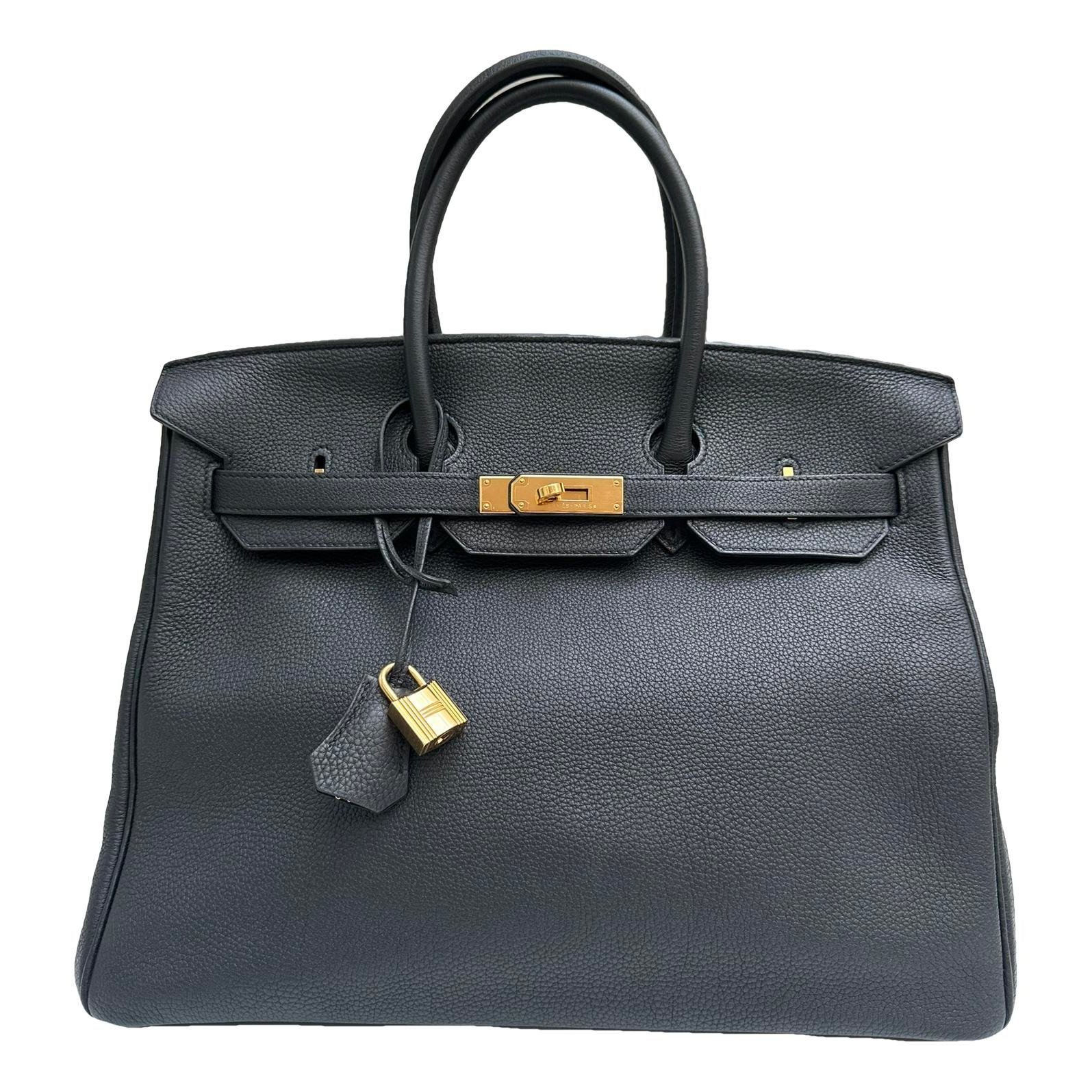 Birkin 35 leather handbag