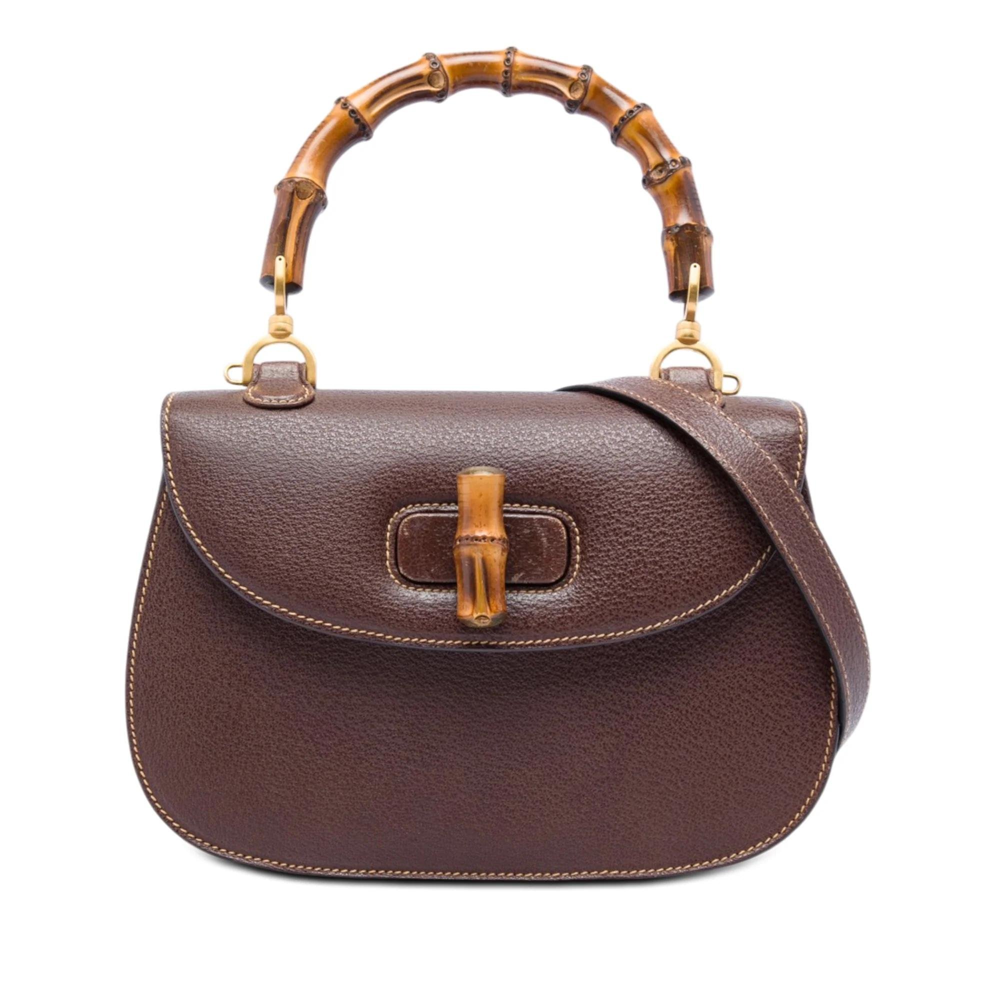 Bamboo pony-style calfskin handbag