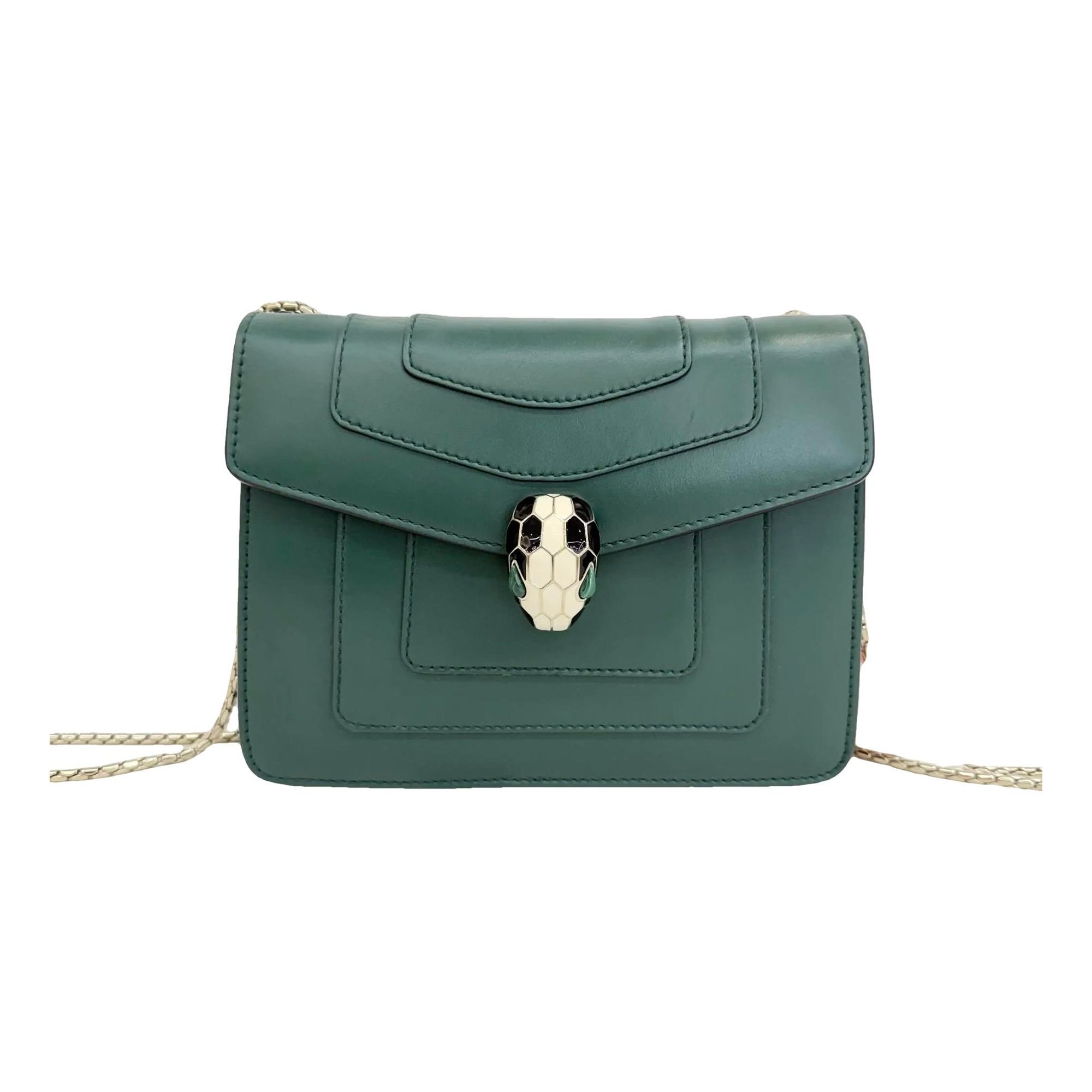 Serpenti leather handbag