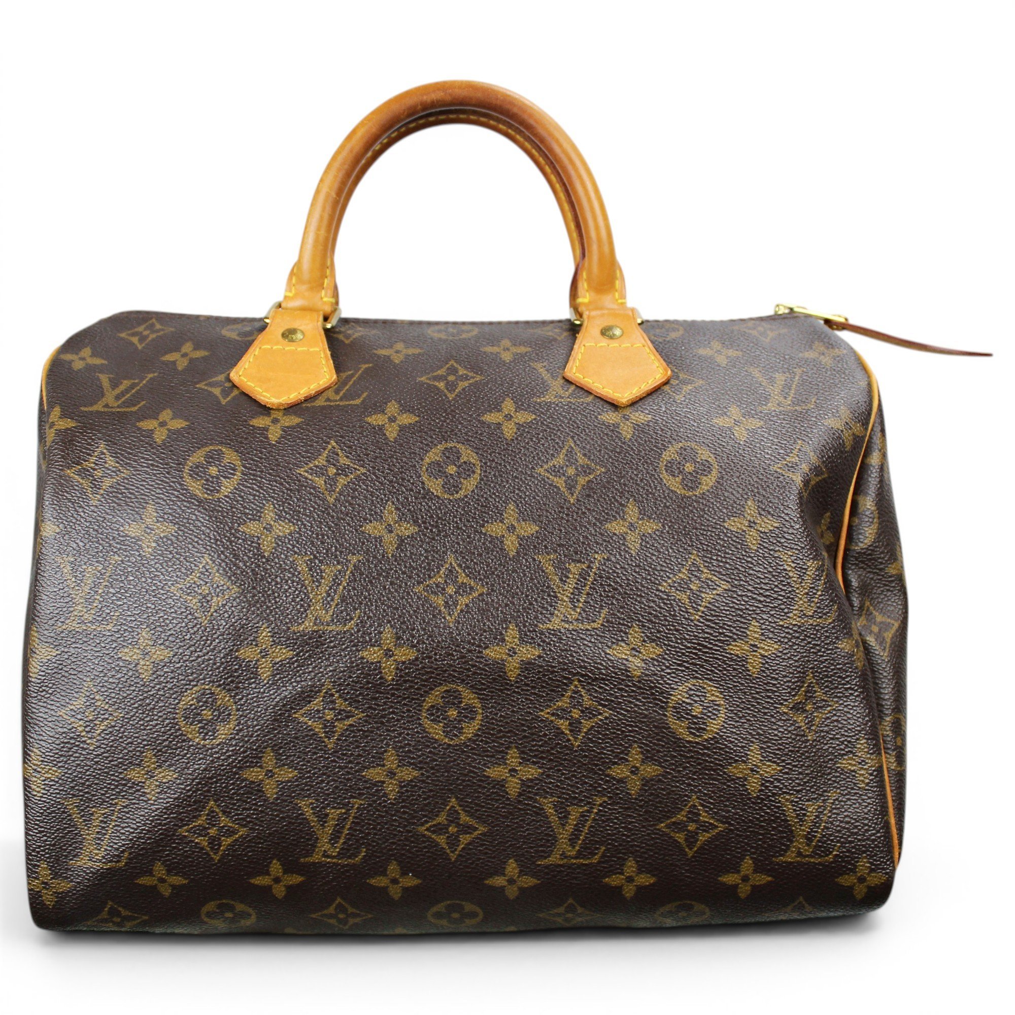 Speedy leather handbag