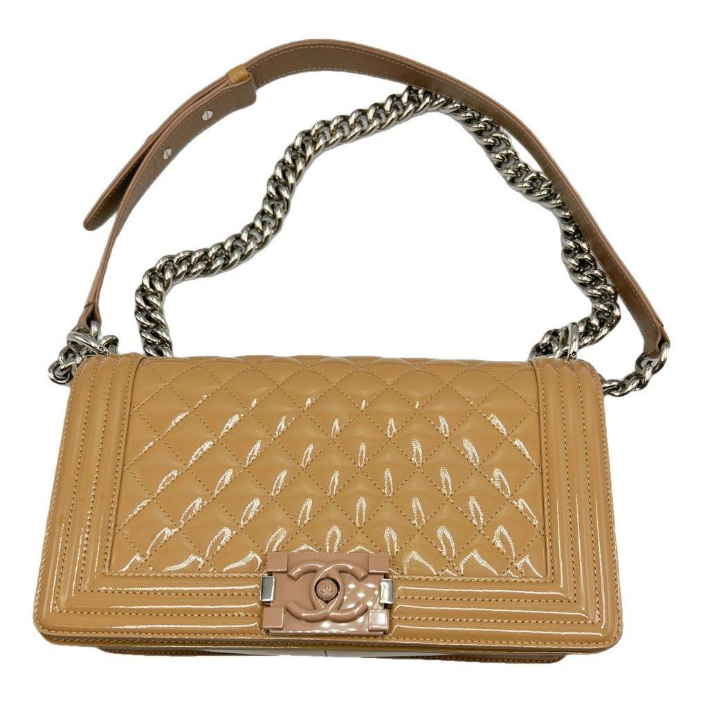 Chanel Boy patent leather crossbody bag