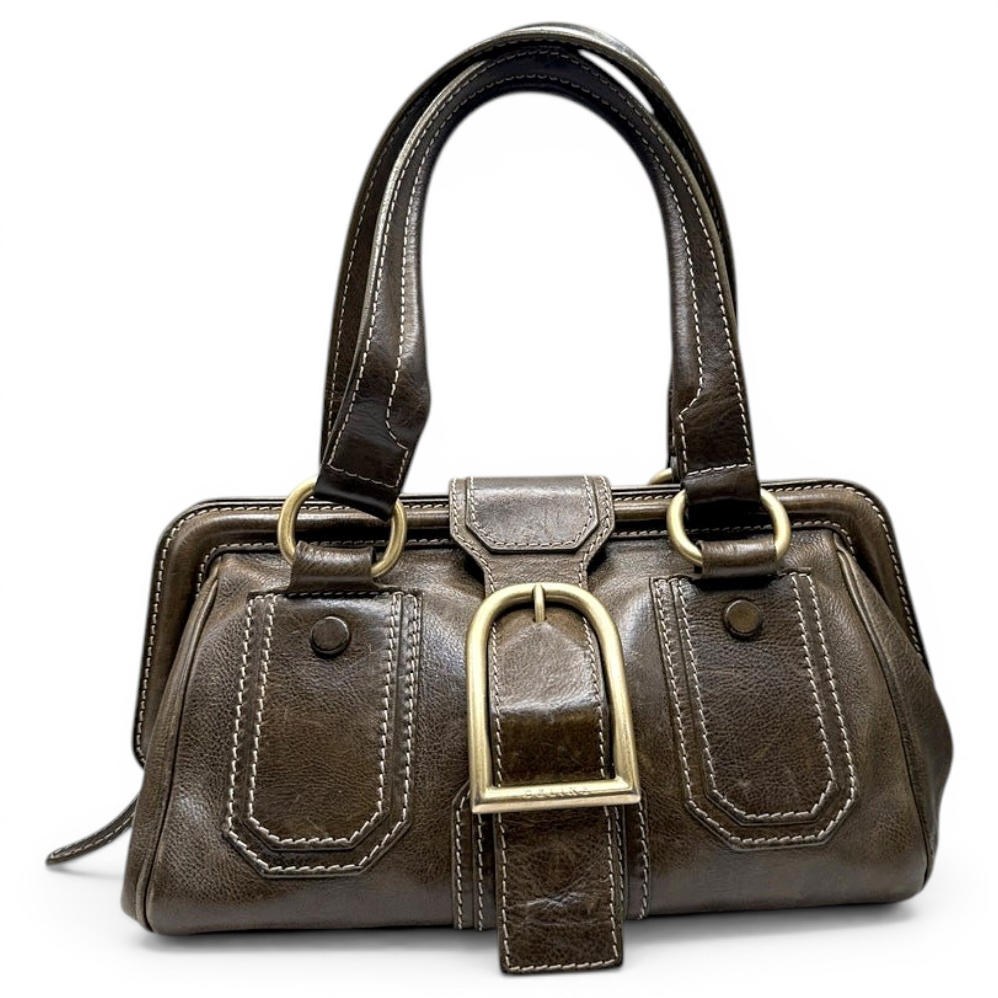 Classic leather handbag
