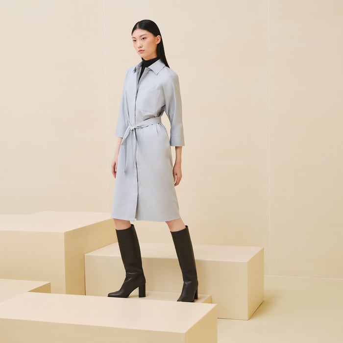 Bleu Givre Shirt Dress