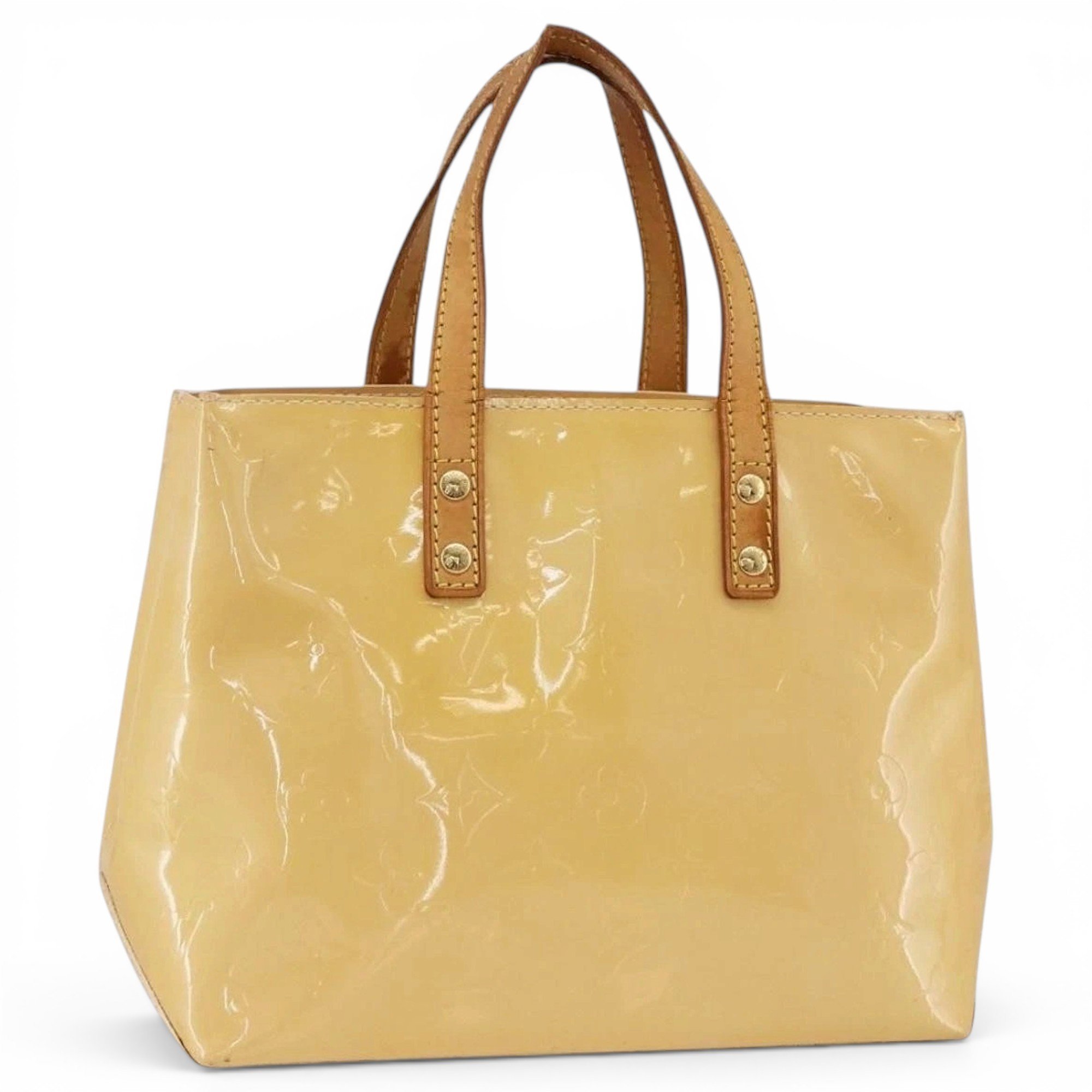 Patent leather handbag