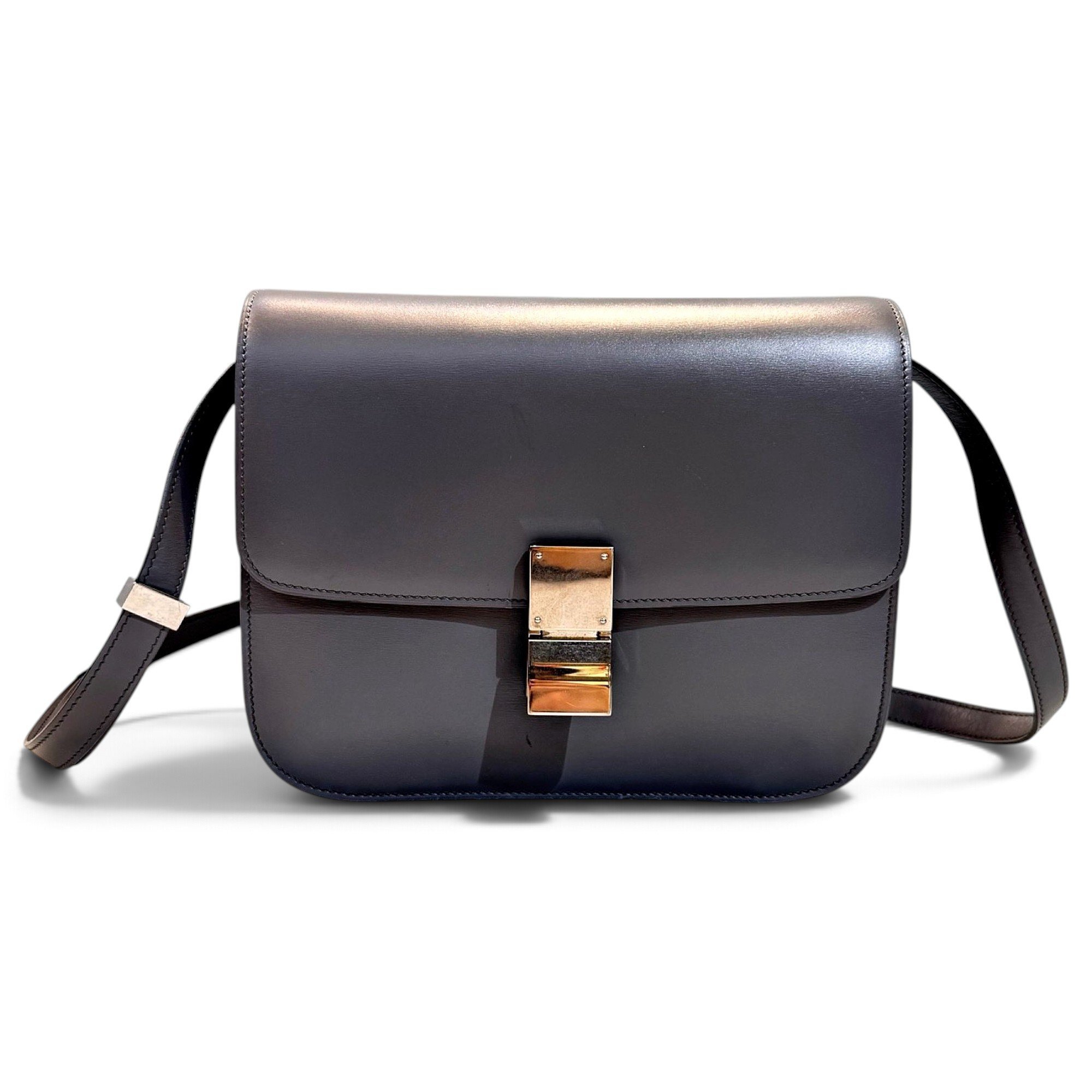 Classic leather crossbody bag