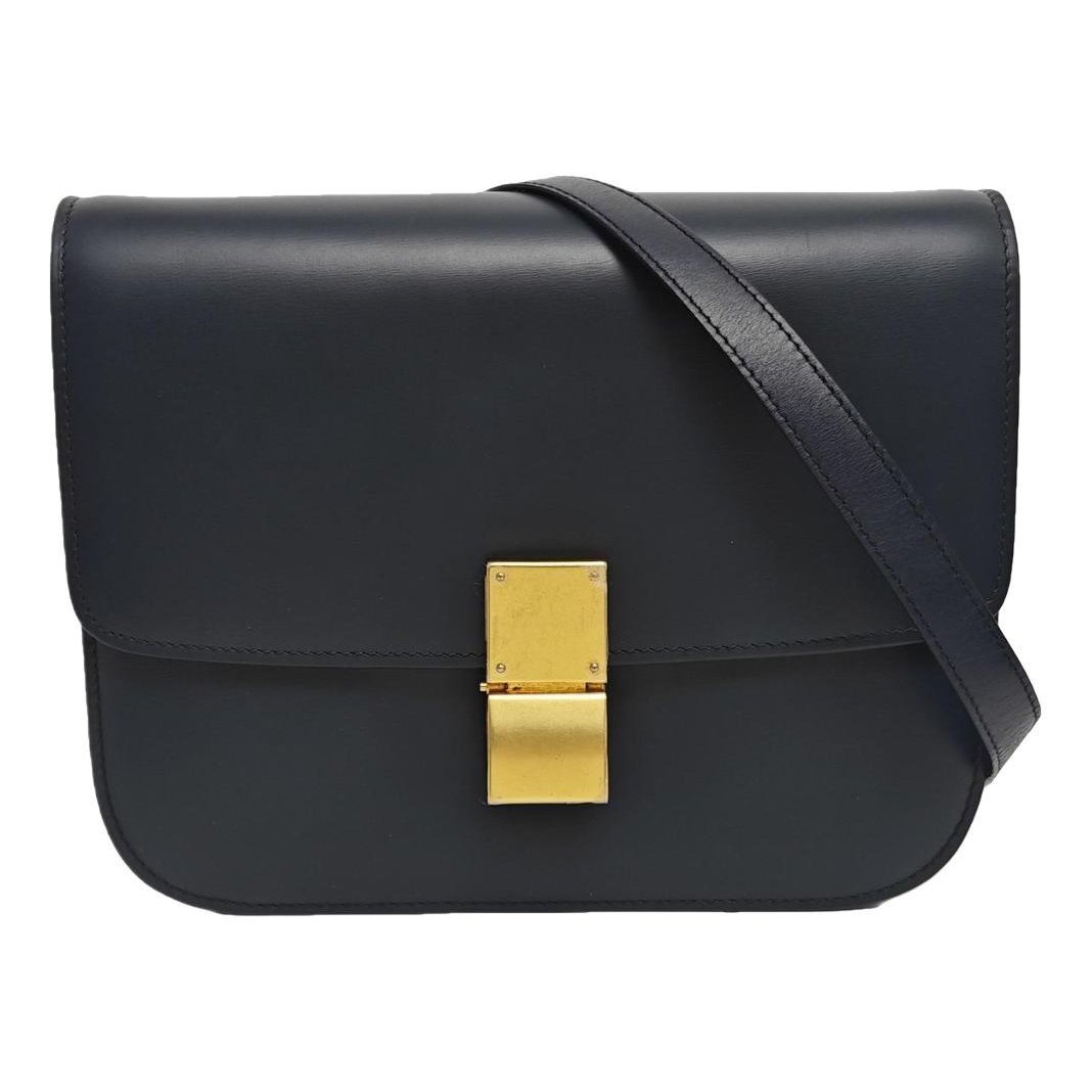 Classic leather crossbody bag
