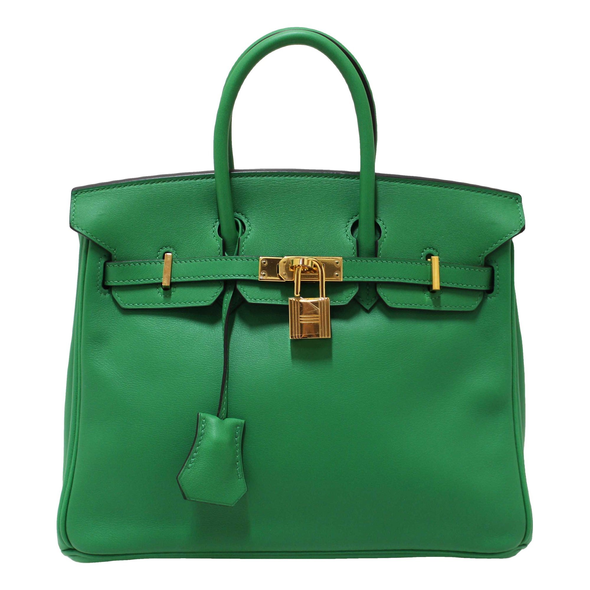 Birkin 25 leather handbag