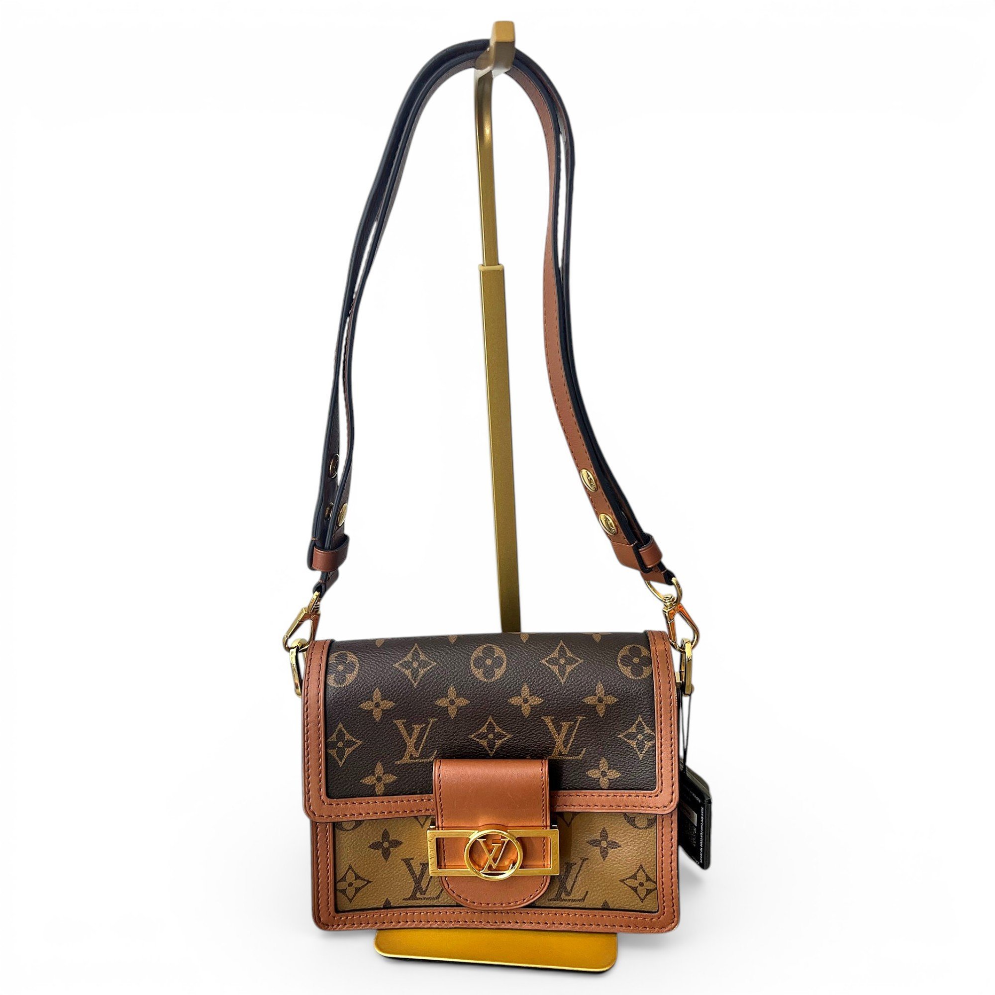 Dauphine leather crossbody bag
